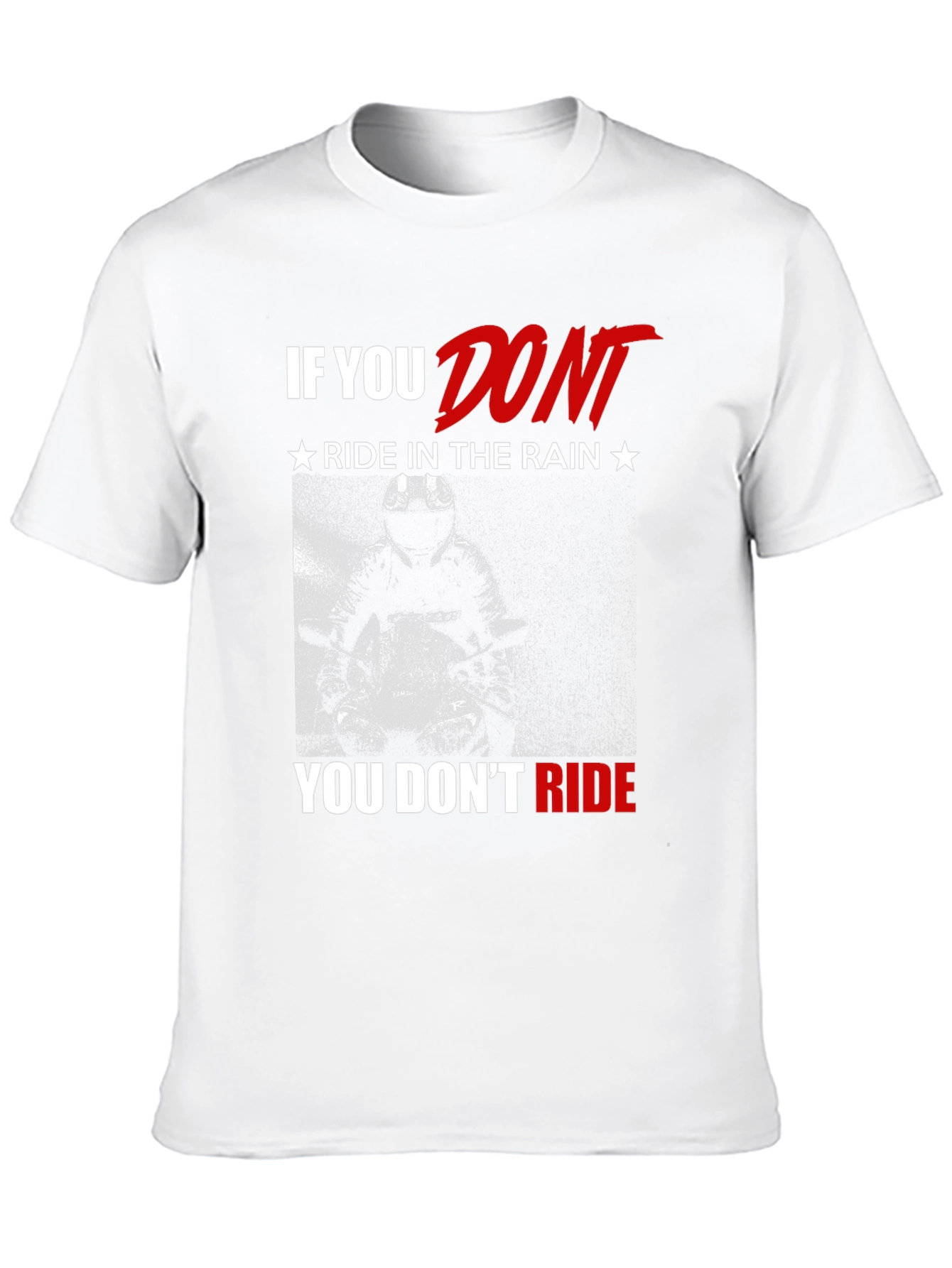 Motorcycle Ride in the Rain Graphic T-Shirt