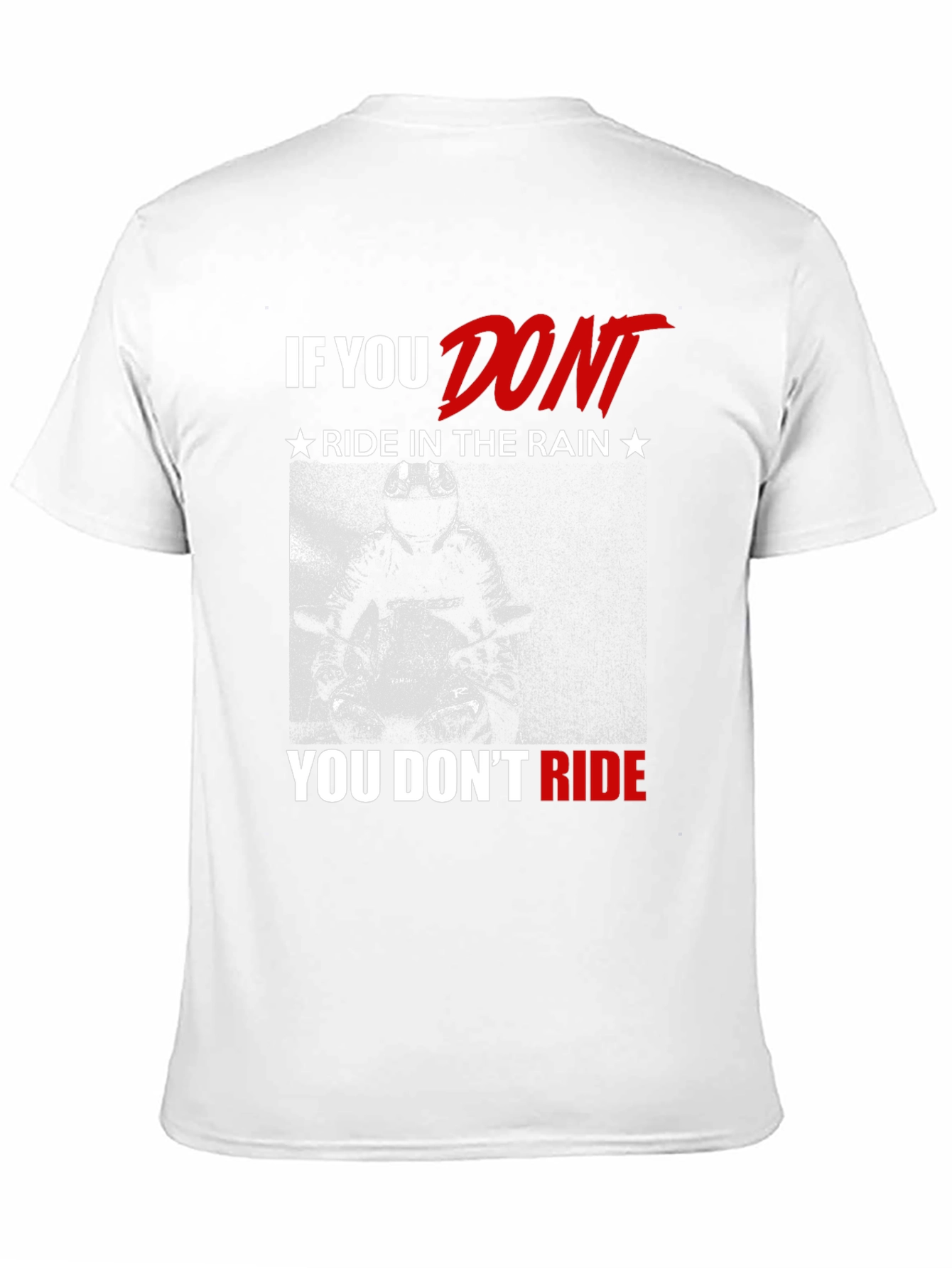 Motorcycle Ride in the Rain Graphic T-Shirt