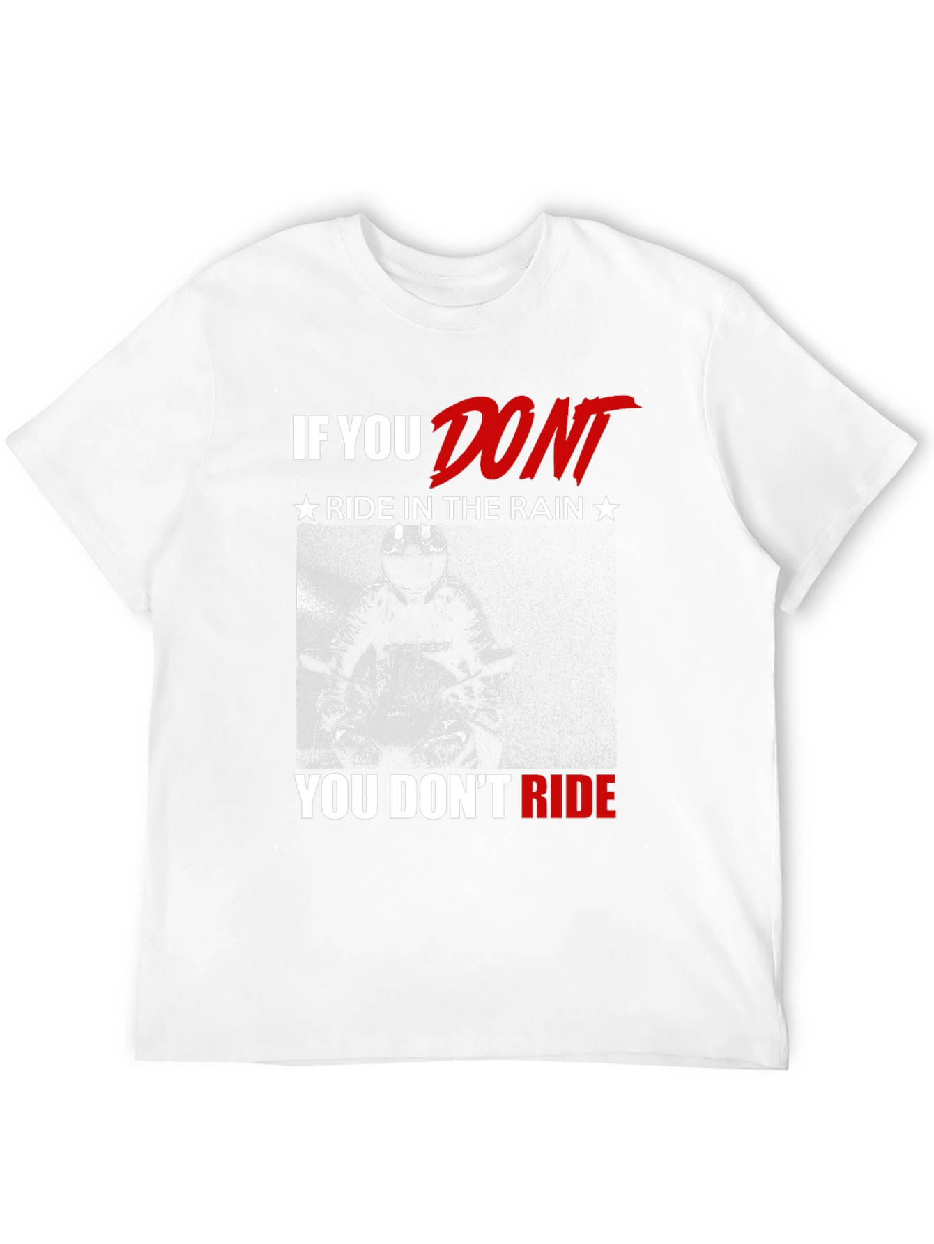 Motorcycle Ride in the Rain Graphic T-Shirt