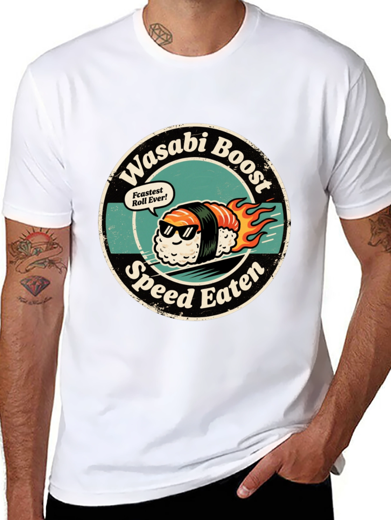 Wasabi Boost Sushi T-Shirt - Speed Eater