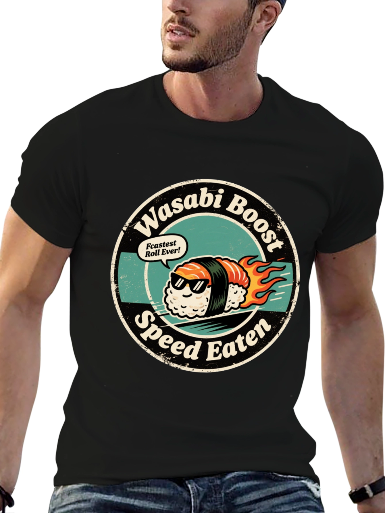 Wasabi Boost Sushi T-Shirt - Speed Eater