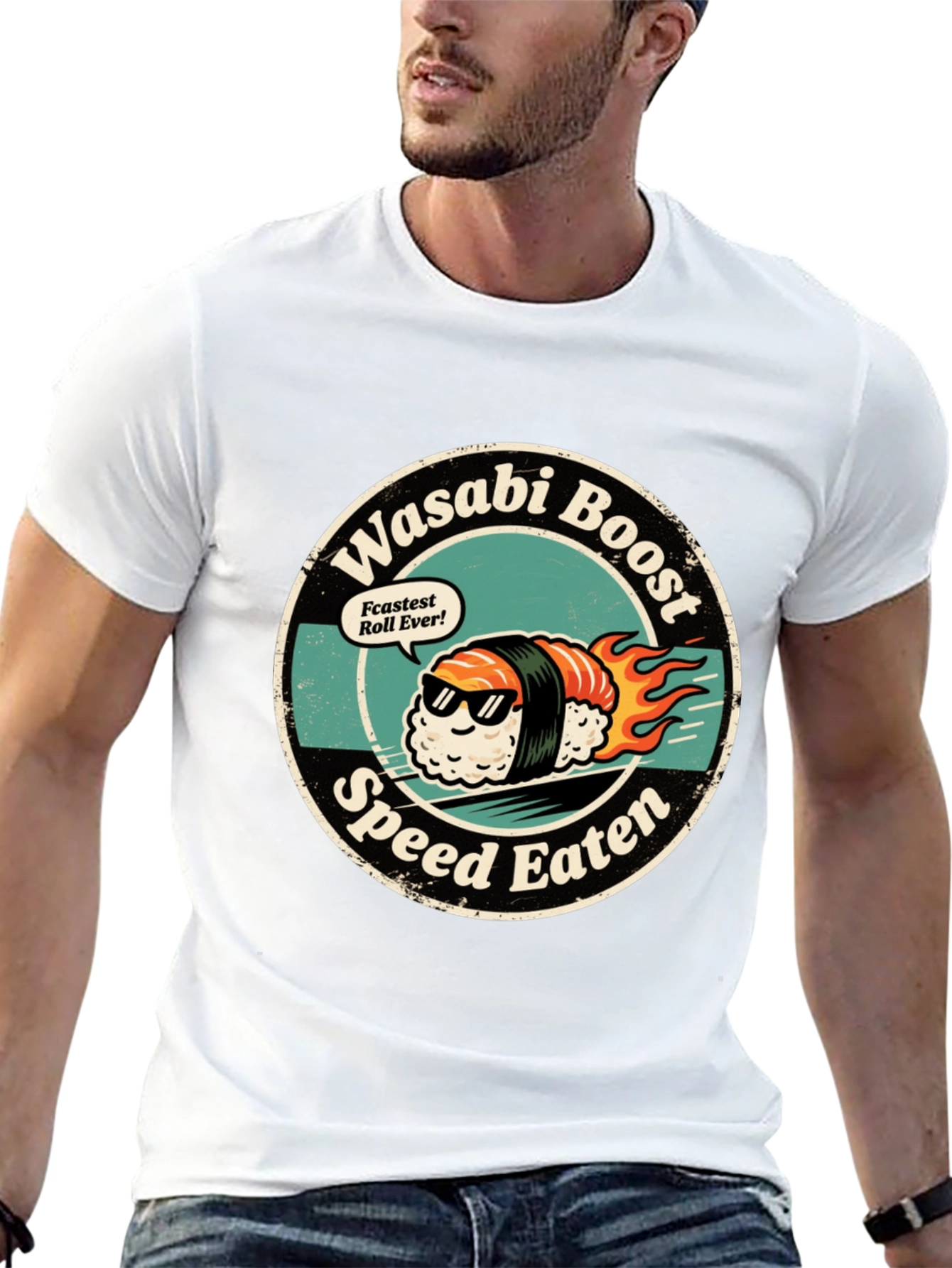 Wasabi Boost Sushi T-Shirt - Speed Eater