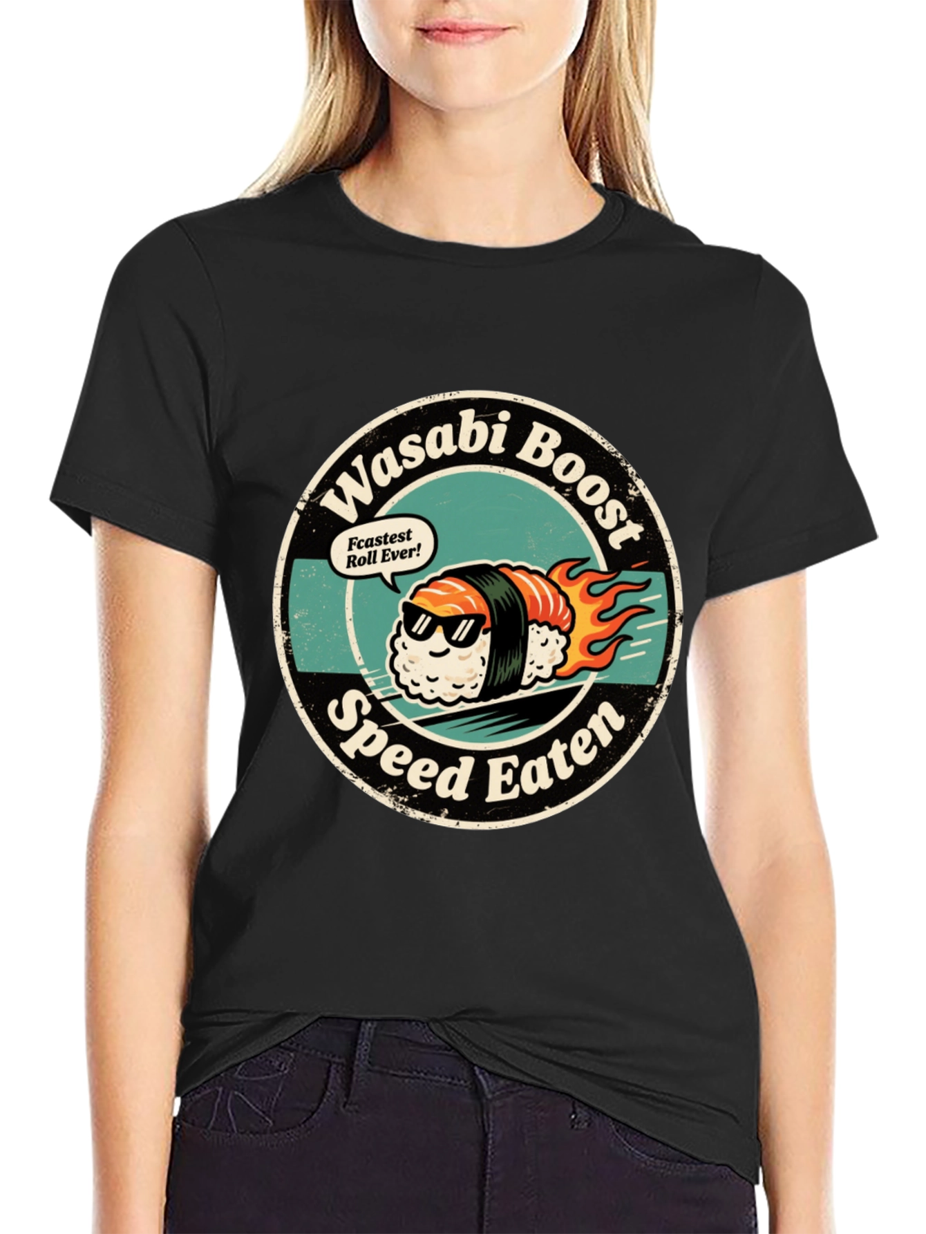 Wasabi Boost Sushi T-Shirt - Speed Eater