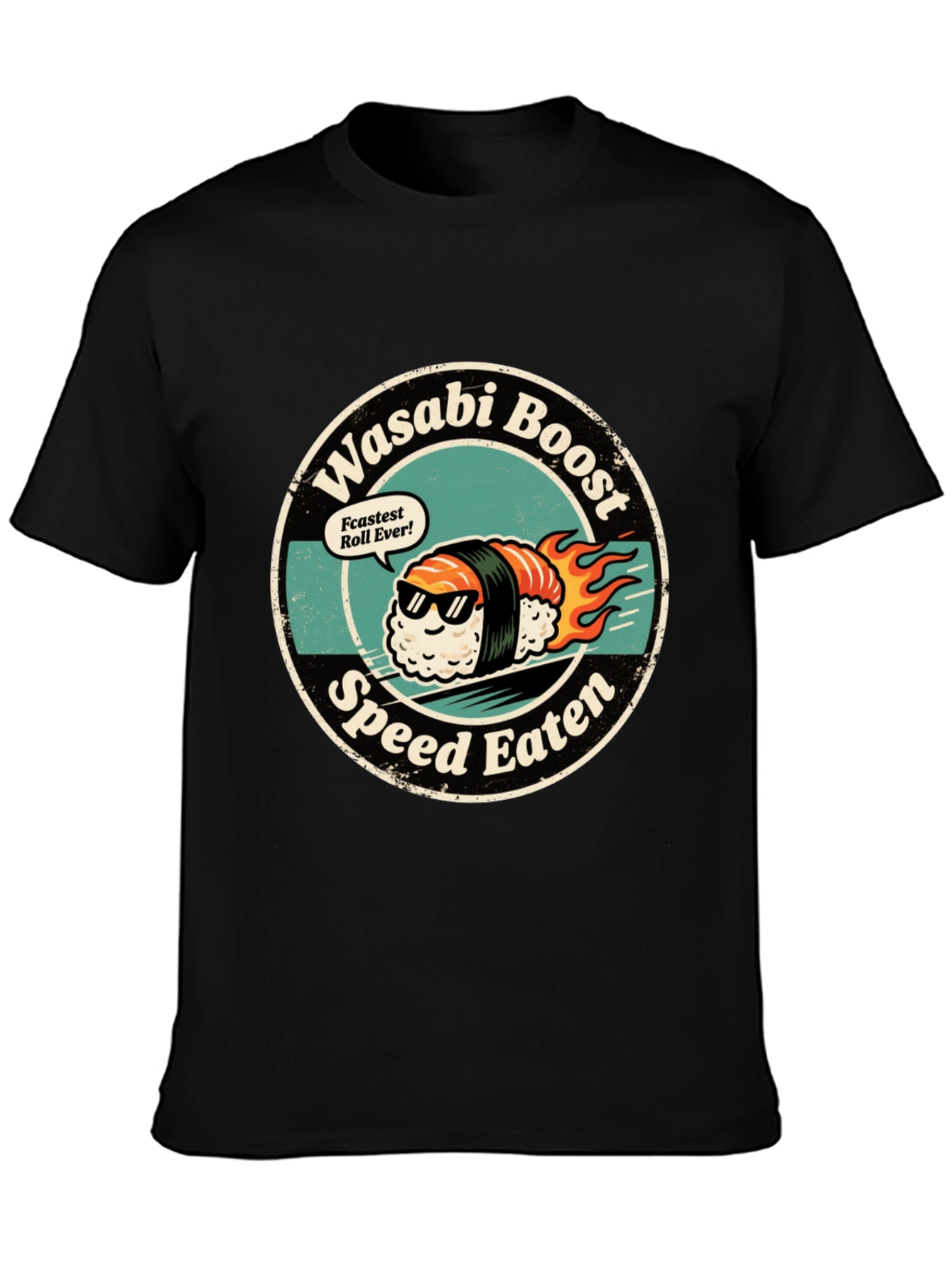 Wasabi Boost Sushi T-Shirt - Speed Eater