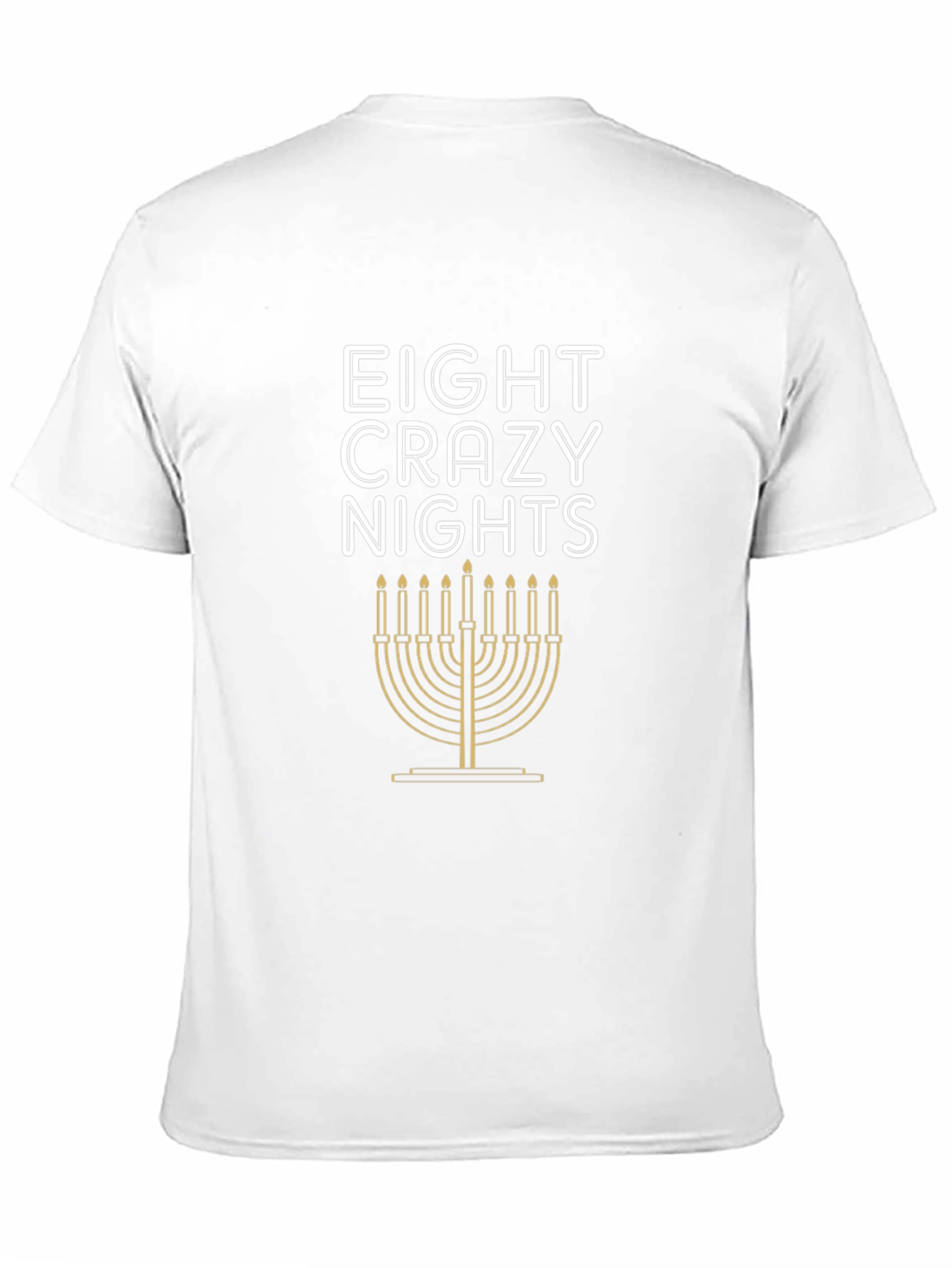 Eight Crazy Nights Hanukkah Menorah T-Shirt