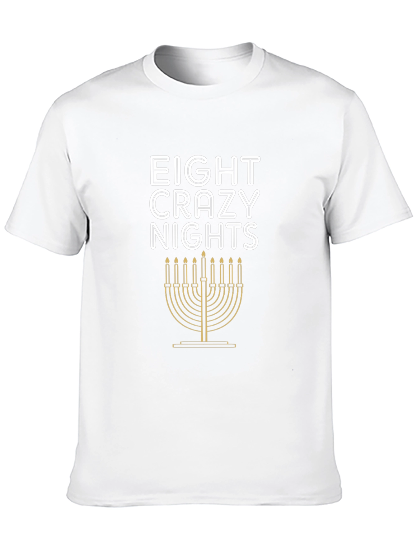 Eight Crazy Nights Hanukkah Menorah T-Shirt