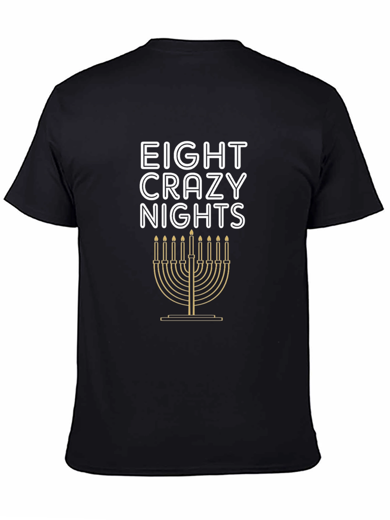 Eight Crazy Nights Hanukkah Menorah T-Shirt