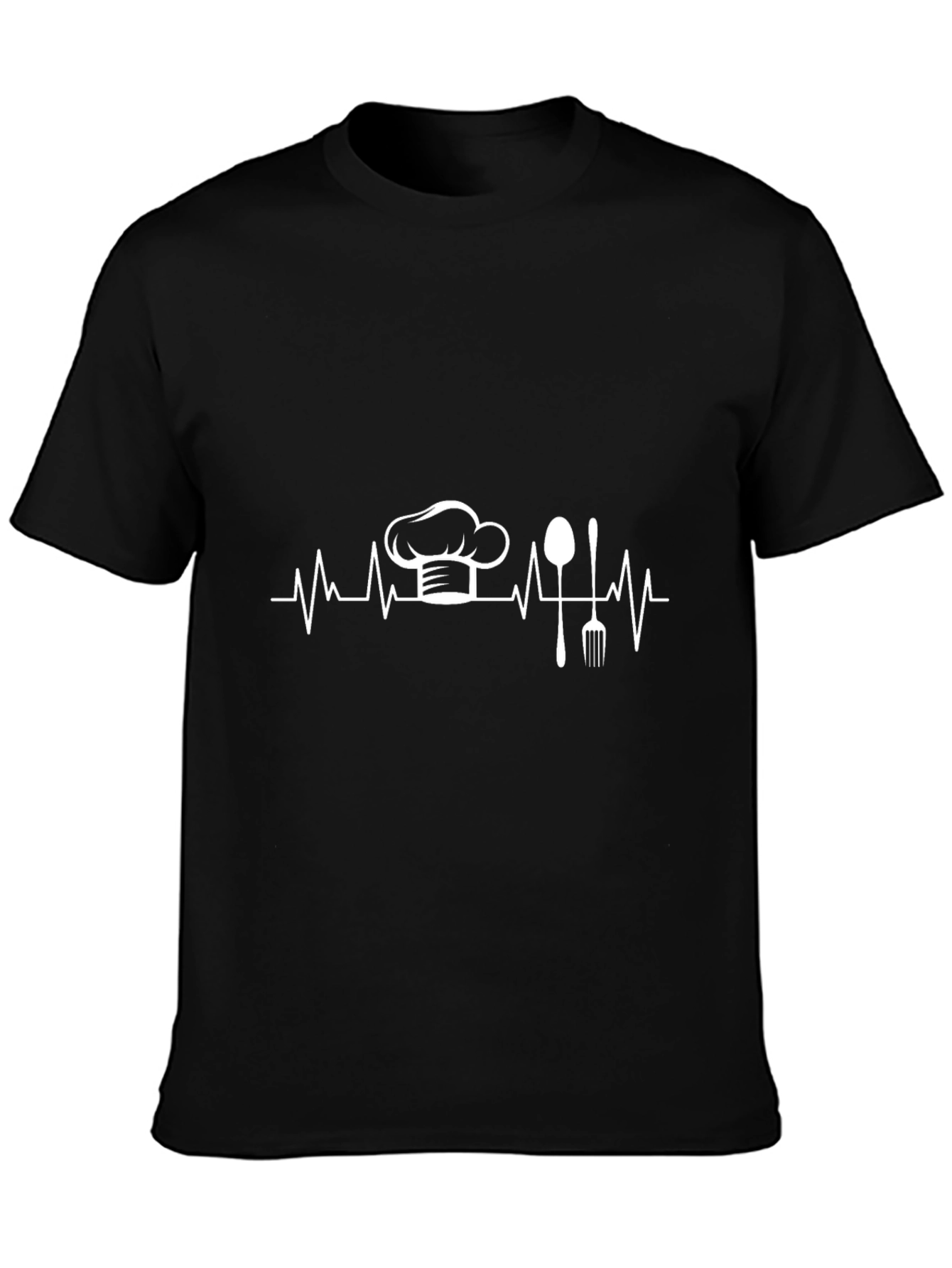 Chef Life T-Shirt - Culinary Heartbeat Graphic Tee