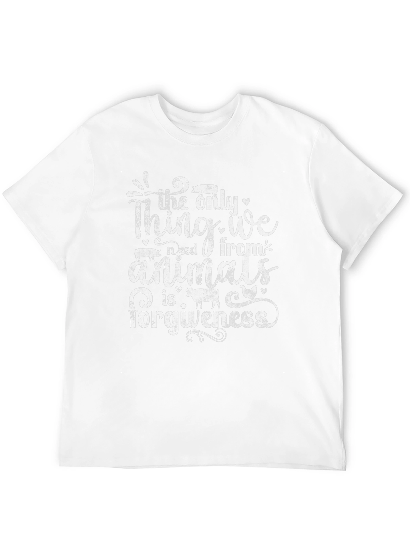 Forgiveness Animal Lover Graphic Tee - Black