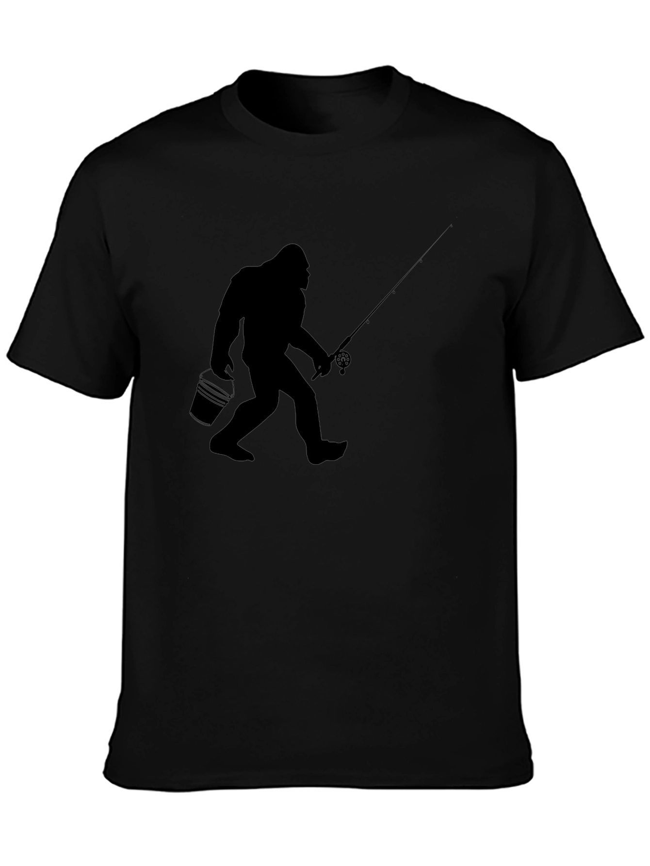 Sasquatch Fishing Graphic Tee