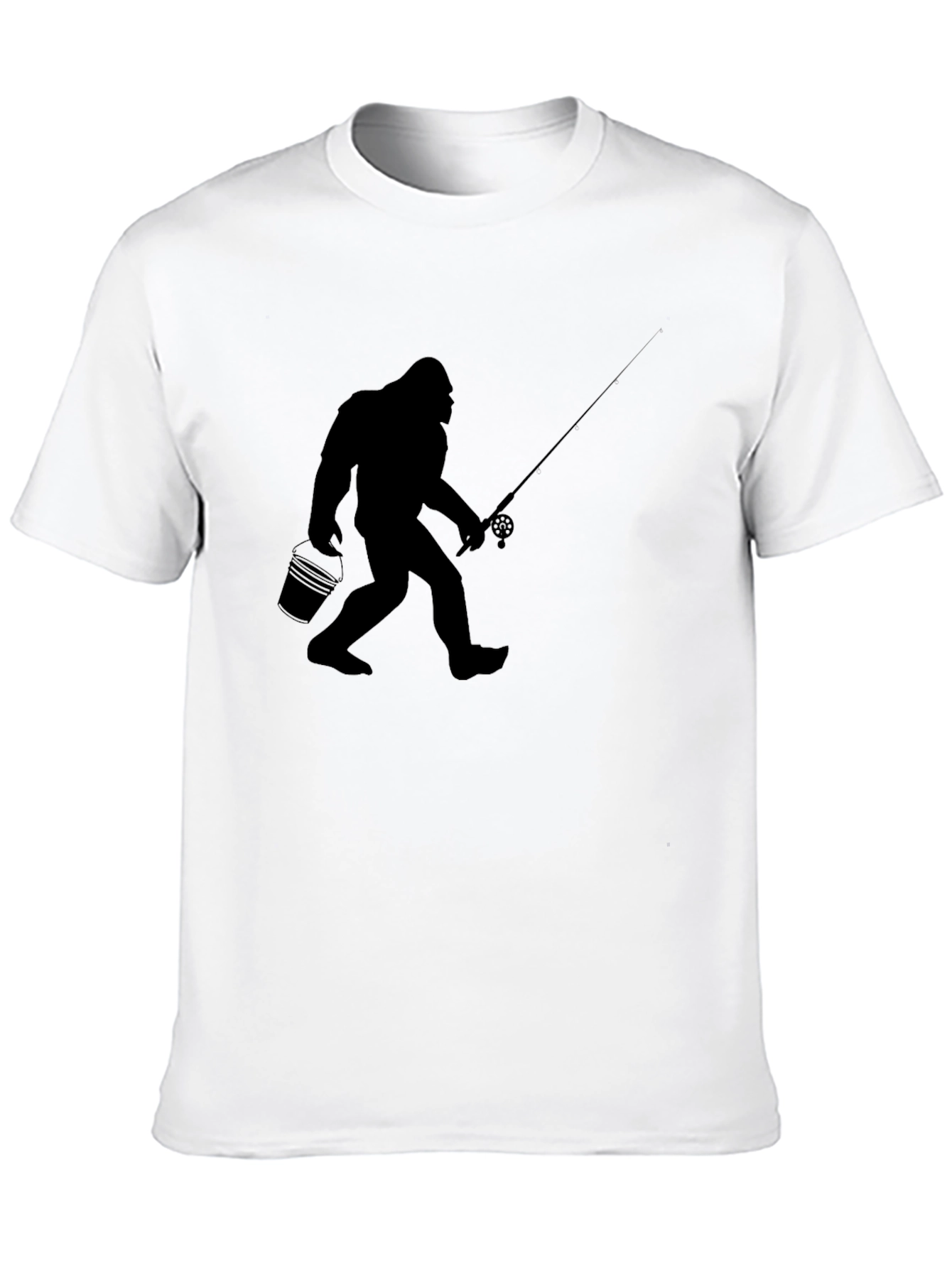 Sasquatch Fishing Graphic Tee