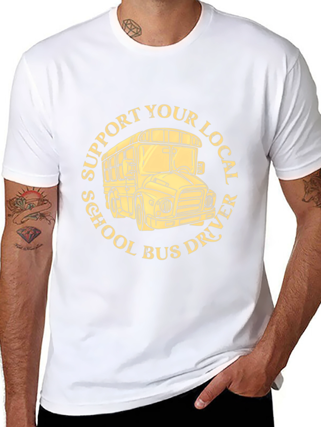 Support Your Local School Bus Driver T-Shirt