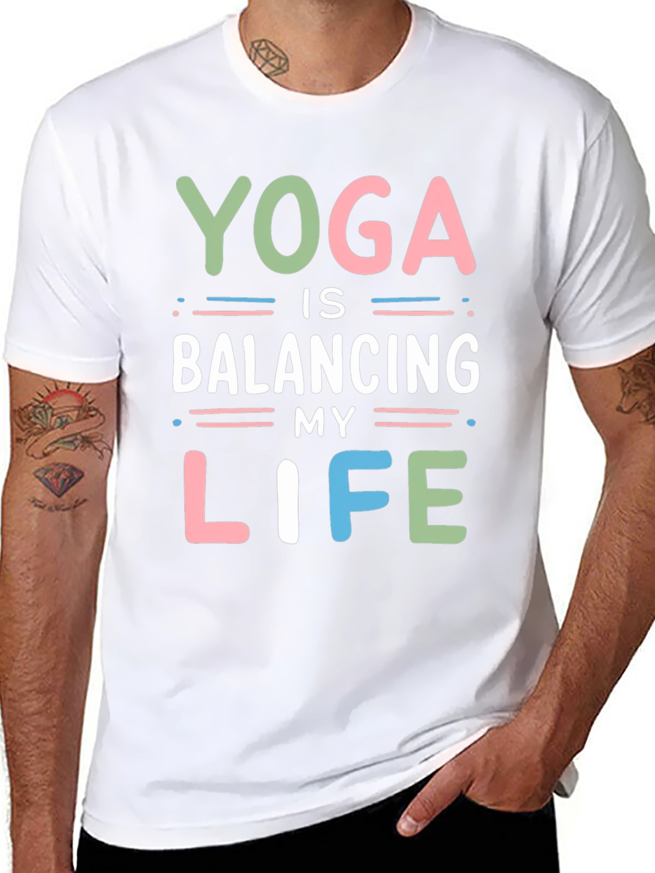 Yoga Balancing Life Graphic Tee