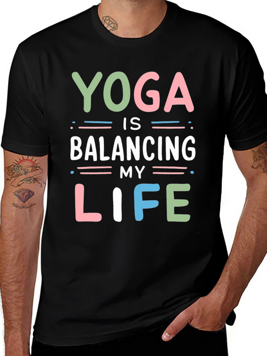 Yoga Balancing Life Graphic Tee