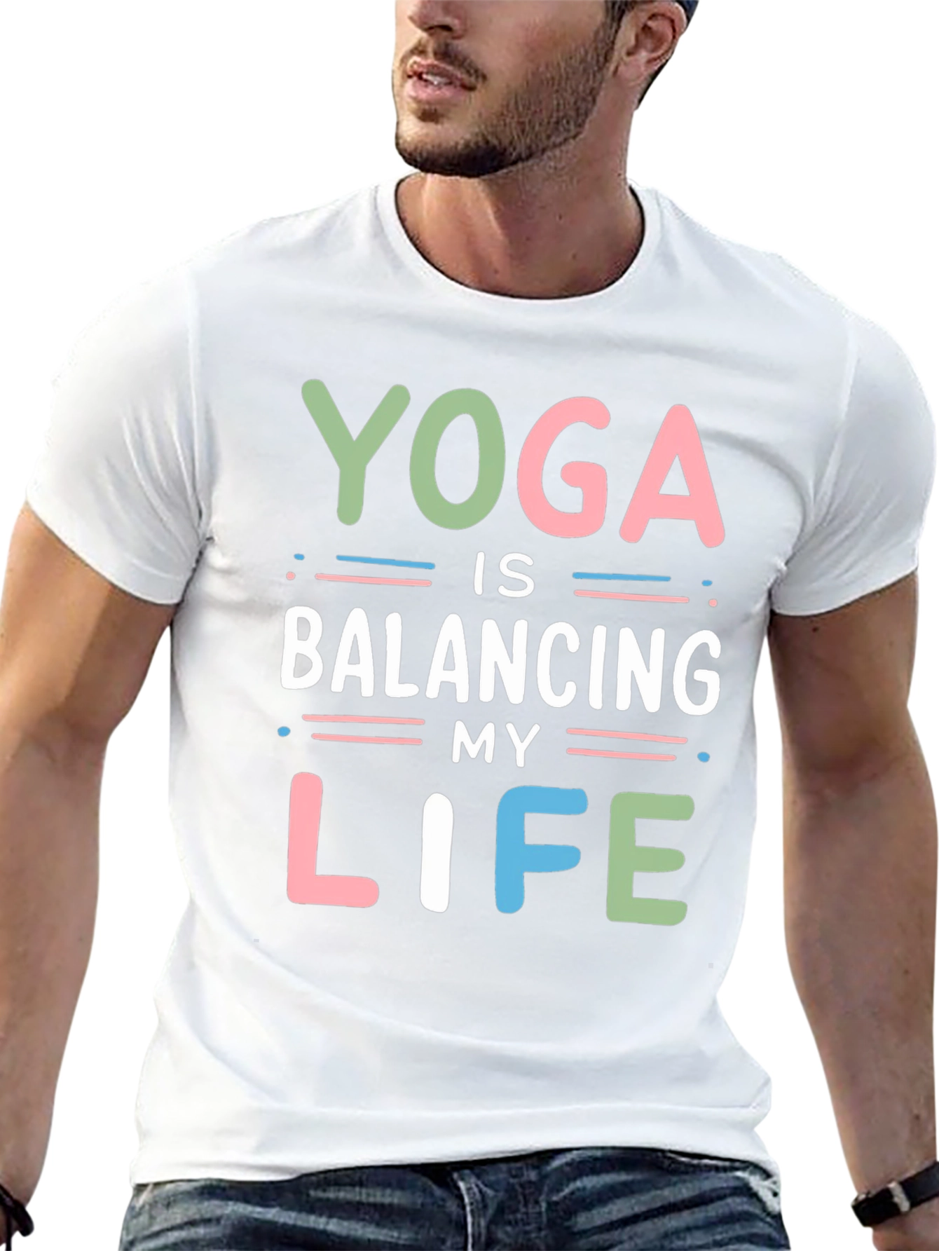 Yoga Balancing Life Graphic Tee