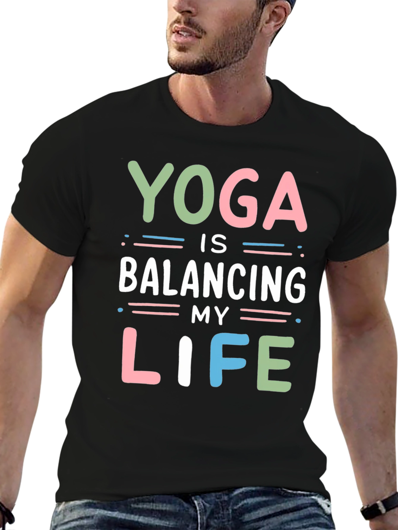 Yoga Balancing Life Graphic Tee