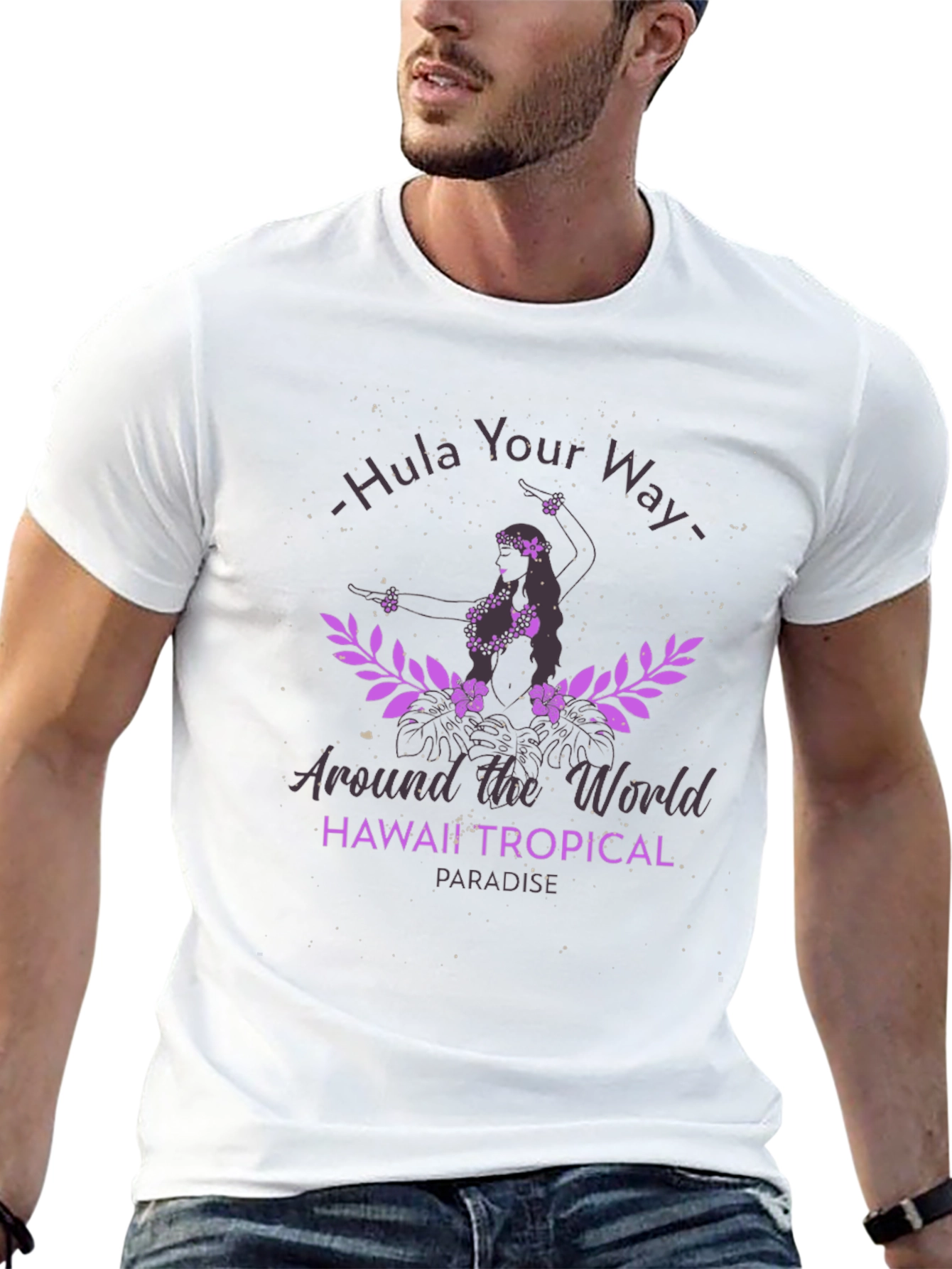Hula Your Way Graphic Tee - Tropical Paradise