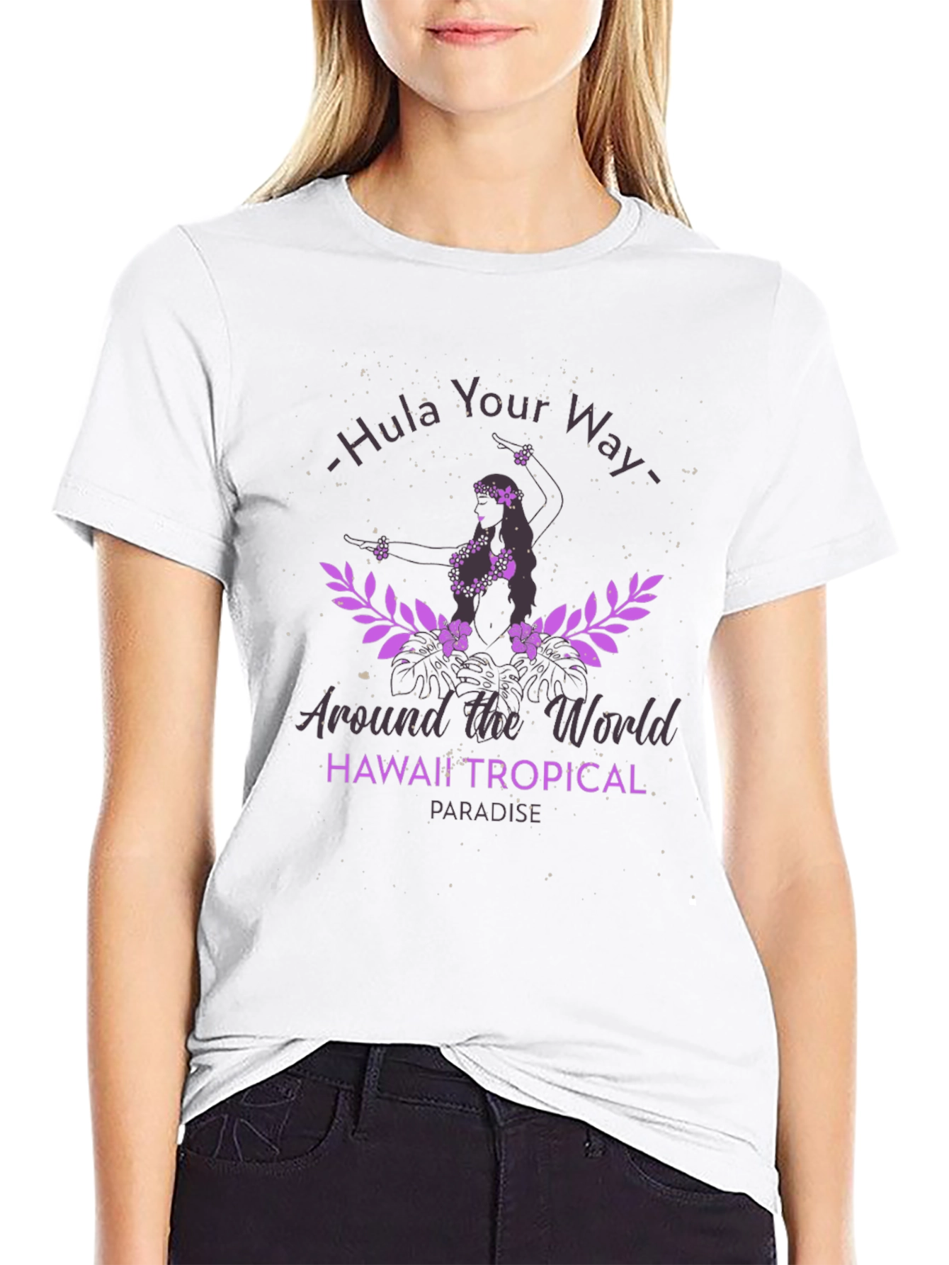 Hula Your Way Graphic Tee - Tropical Paradise