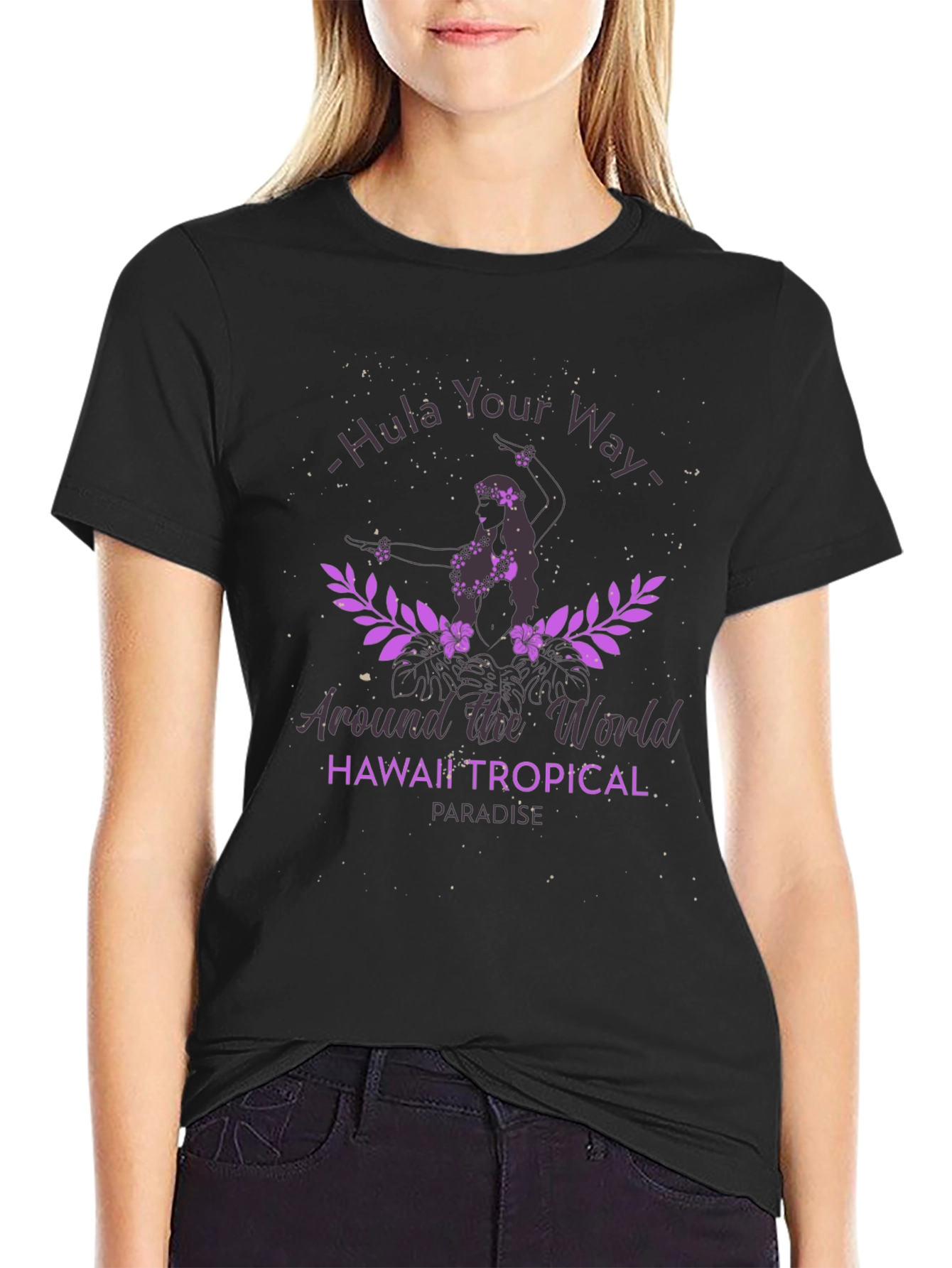 Hula Your Way Graphic Tee - Tropical Paradise