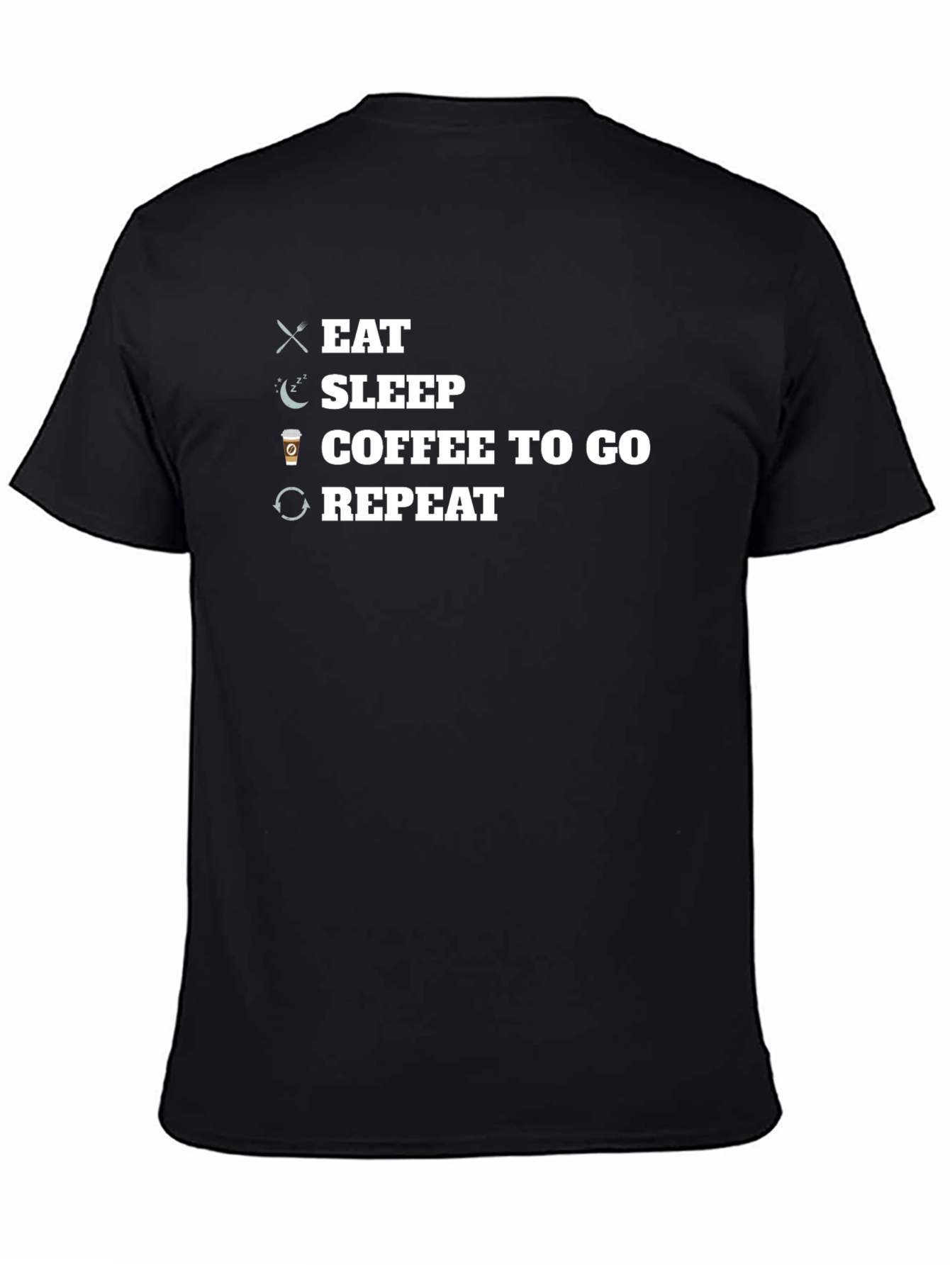 Eat Sleep Coffee Repeat Graphic Tee