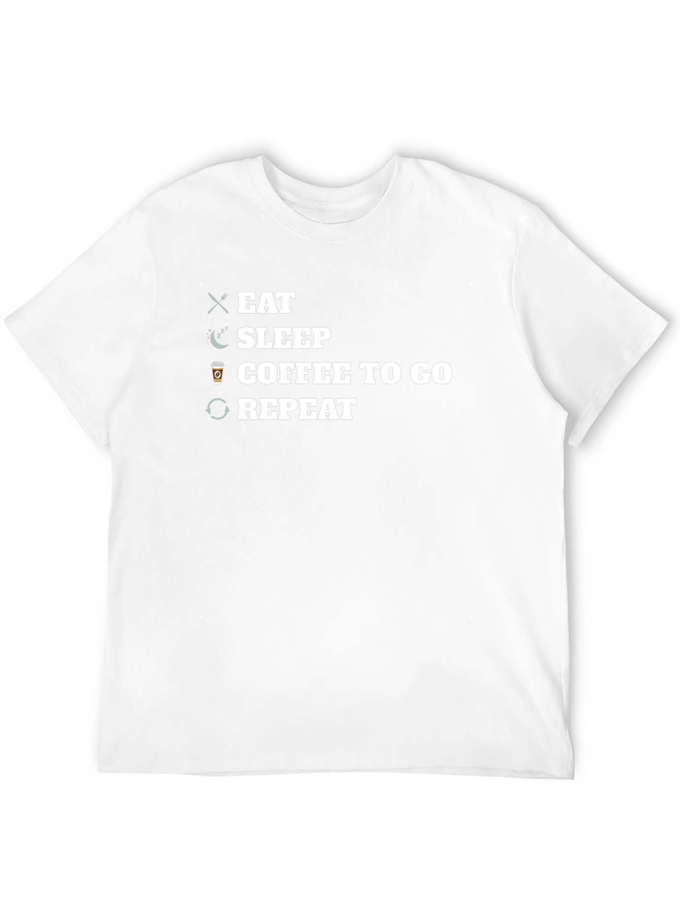 Eat Sleep Coffee Repeat Graphic Tee