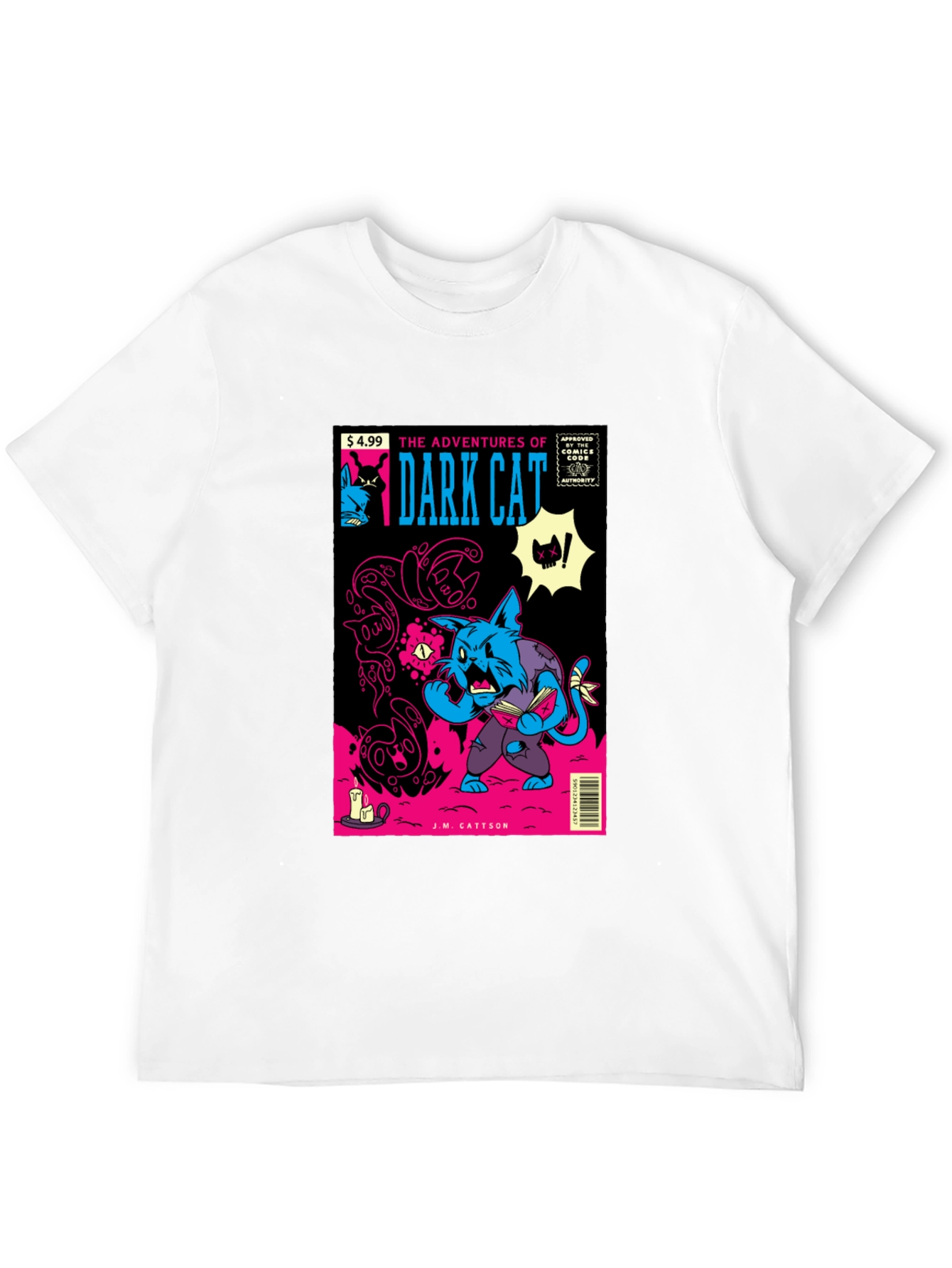 Dark Cat Comic Book T-Shirt