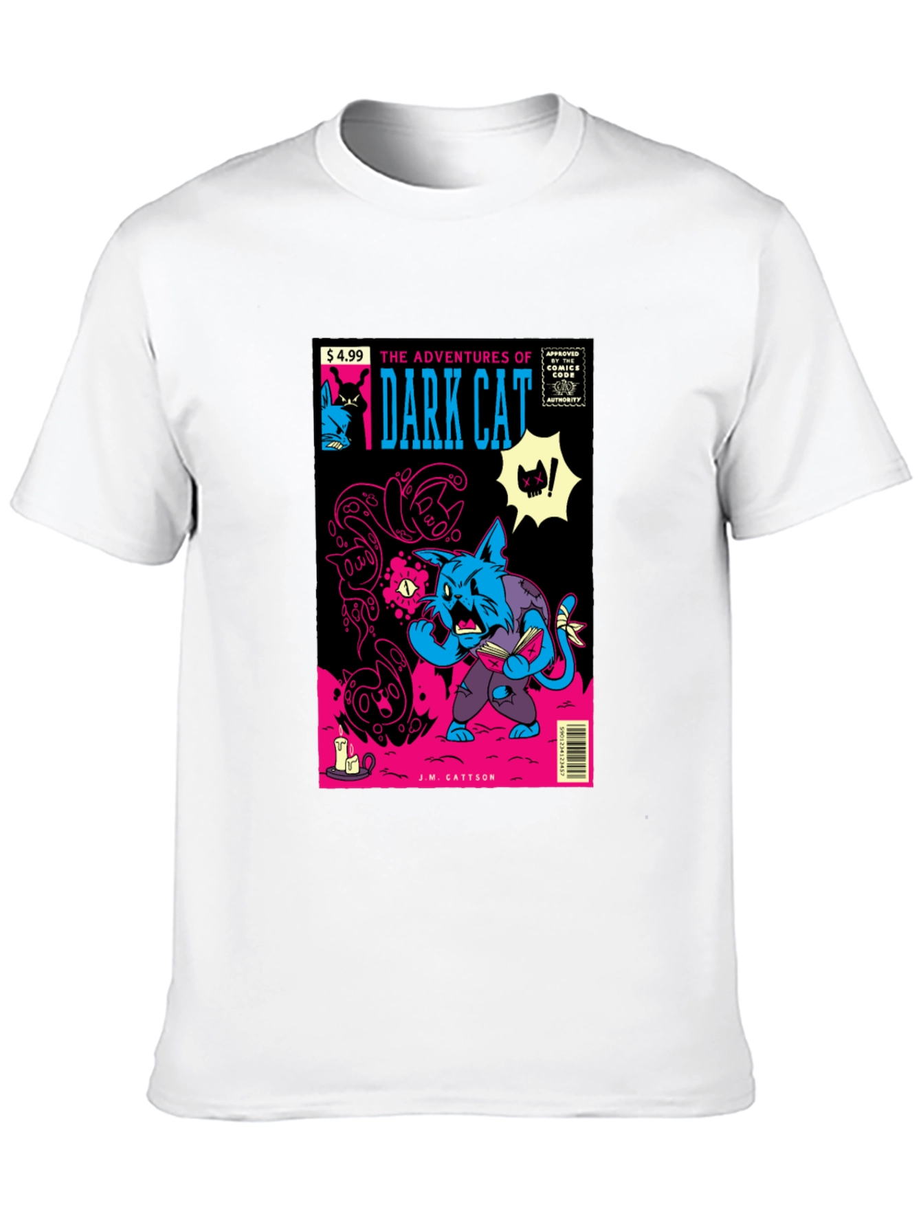 Dark Cat Comic Book T-Shirt