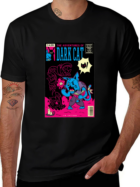 Dark Cat Comic Book T-Shirt