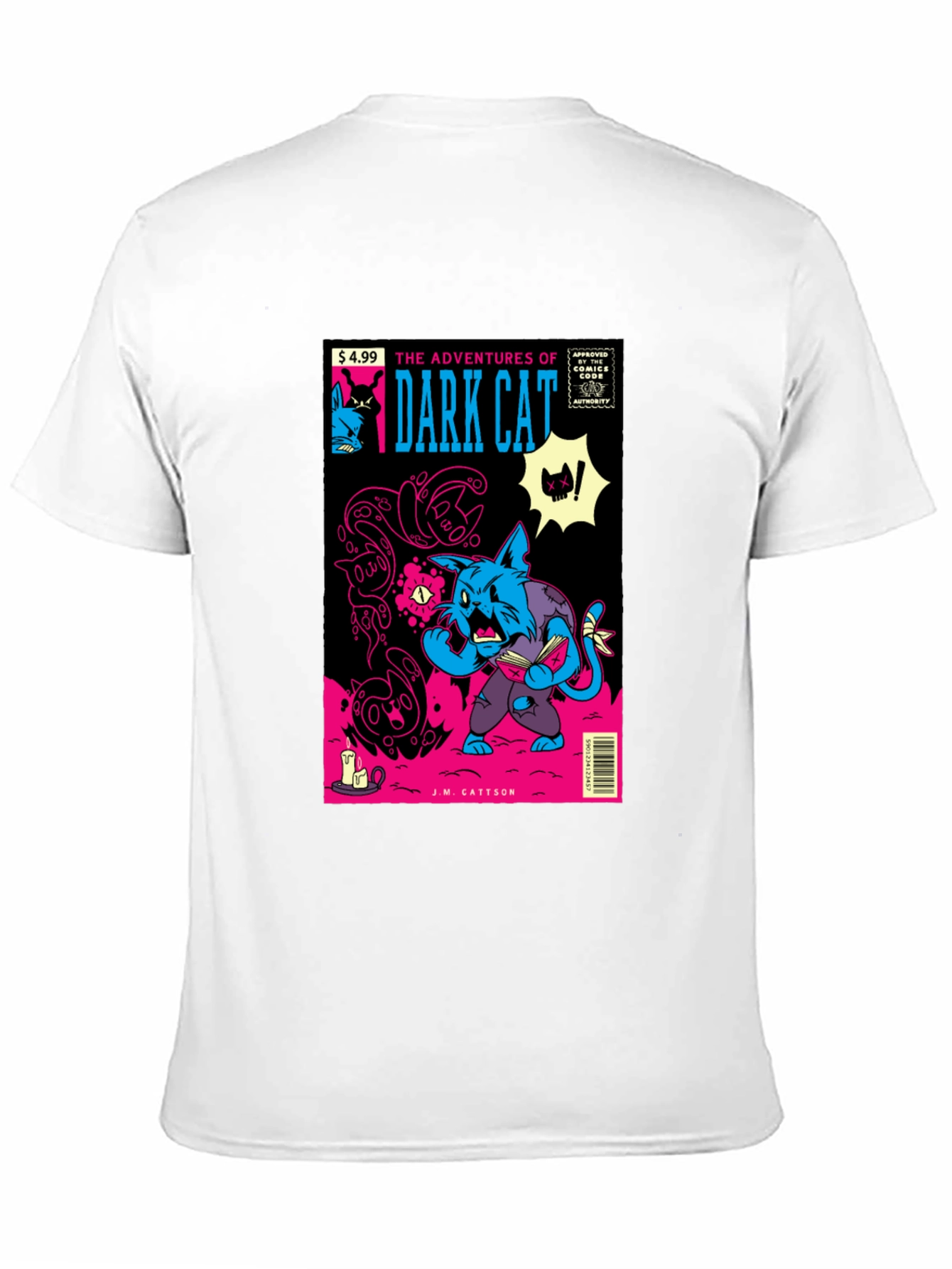 Dark Cat Comic Book T-Shirt