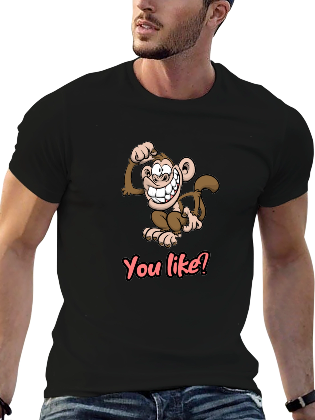 Funny Monkey Graphic Tee - You Like? T-Shirt