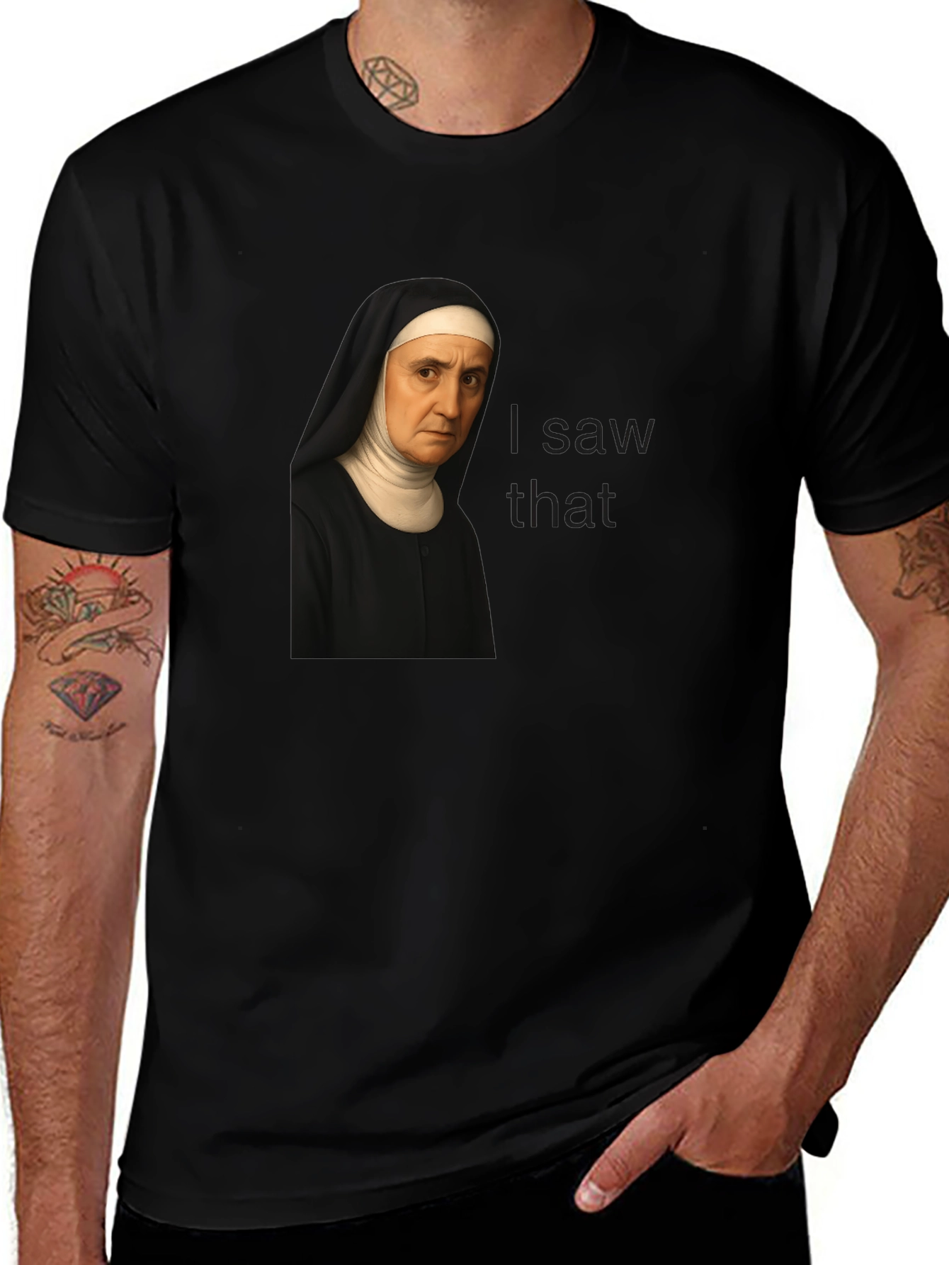 Nun I Saw That Graphic T-Shirt
