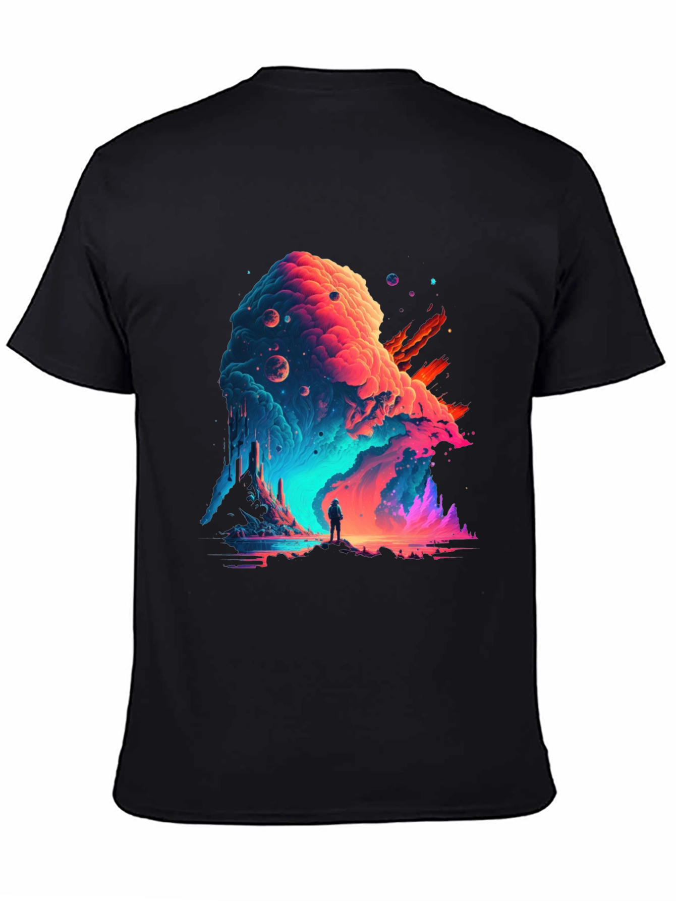 Cosmic Wanderer Graphic Tee - Stylish Space Adventure Shirt