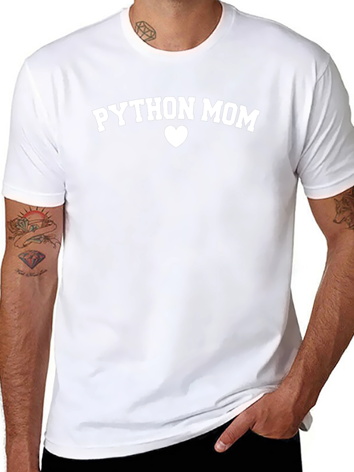 Python Mom Black T-Shirt Gift for Programmers