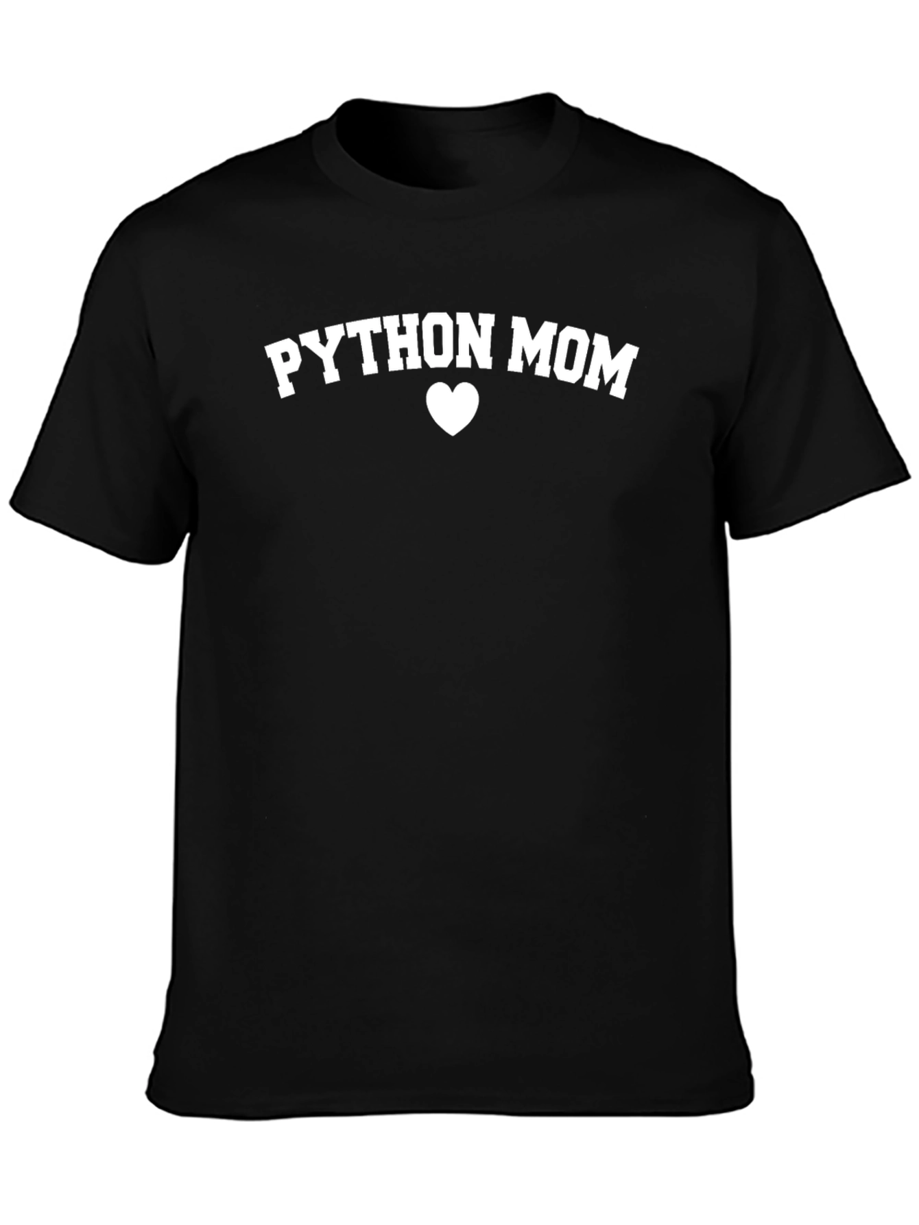 Python Mom Black T-Shirt Gift for Programmers