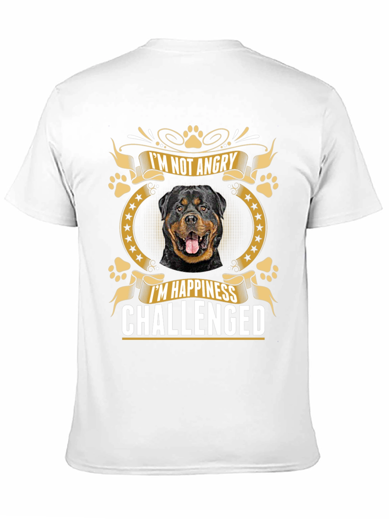 Rottweiler Im Not Angry Graphic T-Shirt