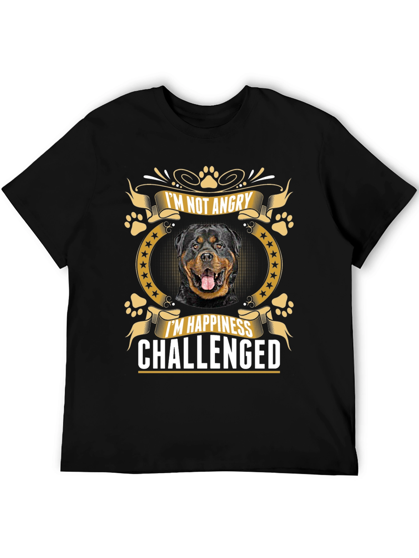 Rottweiler Im Not Angry Graphic T-Shirt
