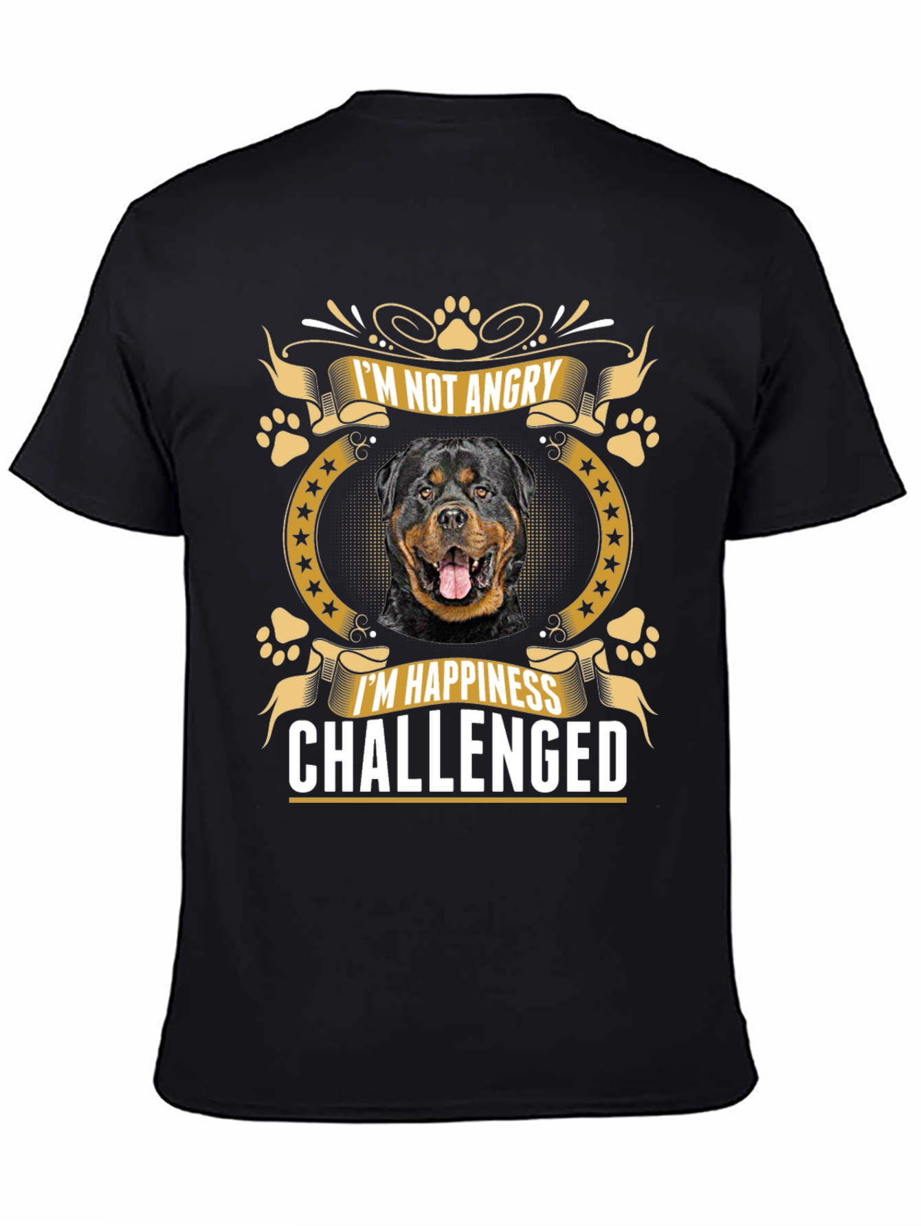 Rottweiler Im Not Angry Graphic T-Shirt