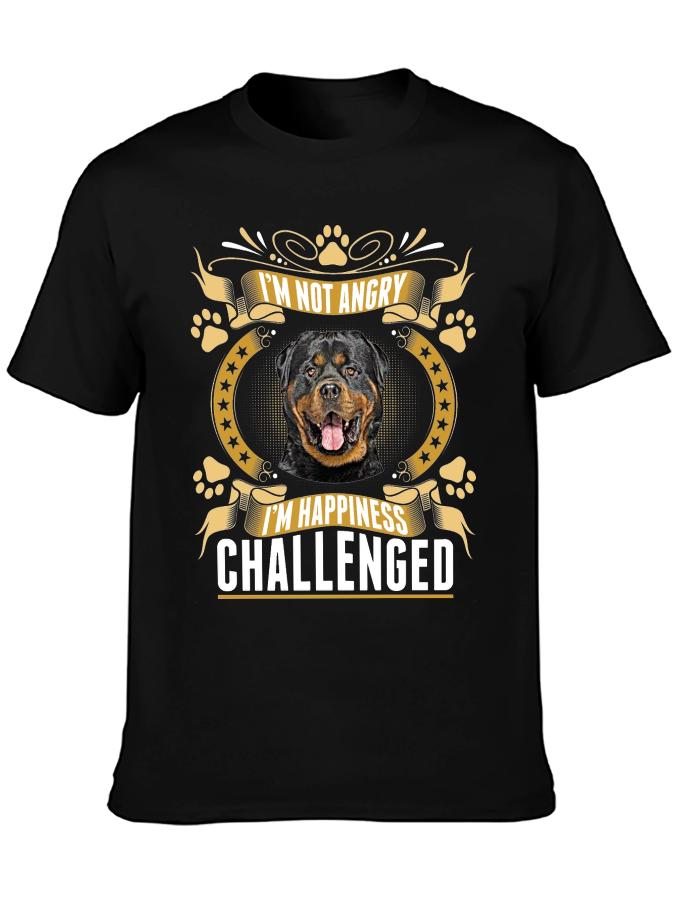 Rottweiler Im Not Angry Graphic T-Shirt