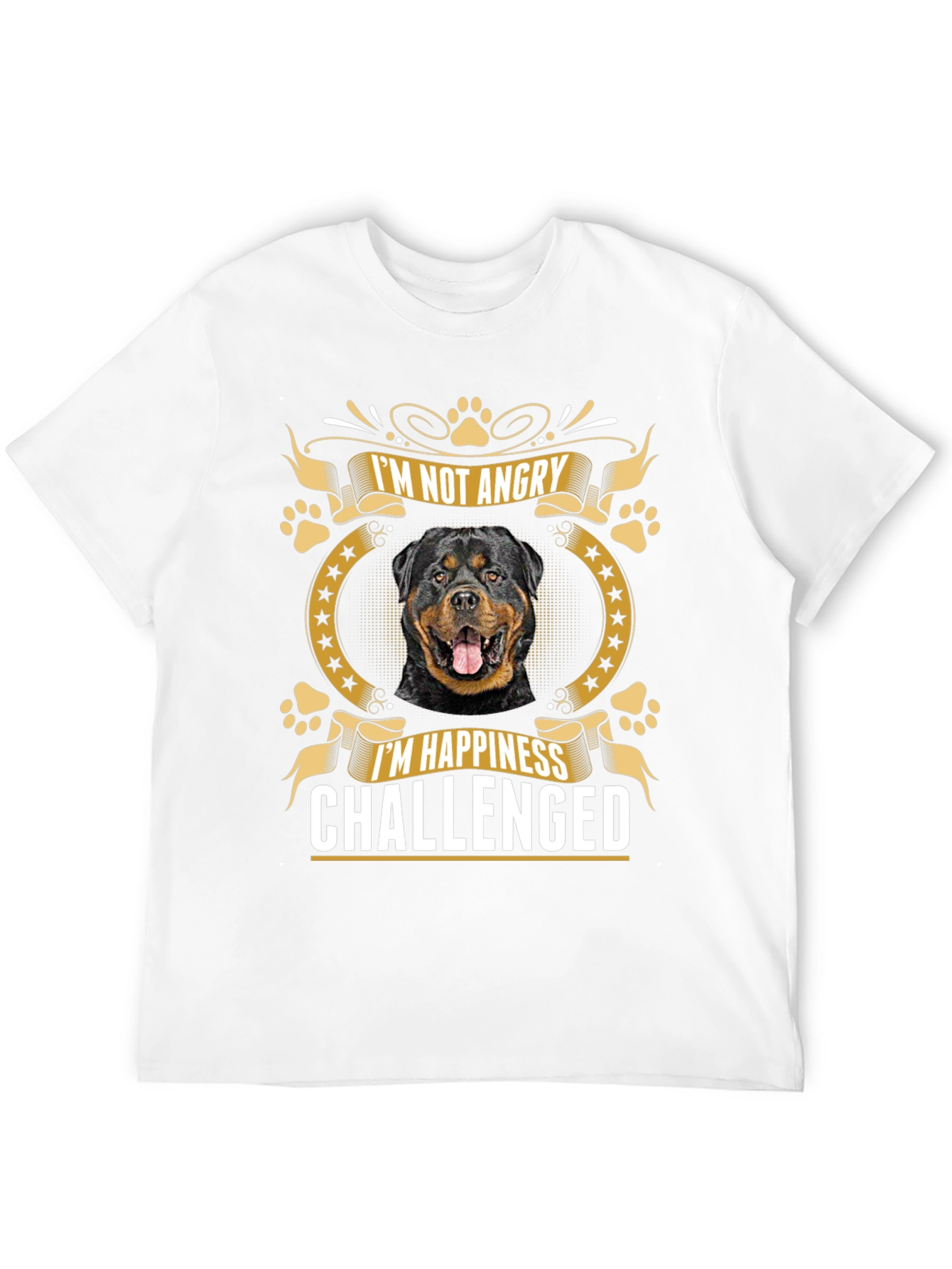 Rottweiler Im Not Angry Graphic T-Shirt
