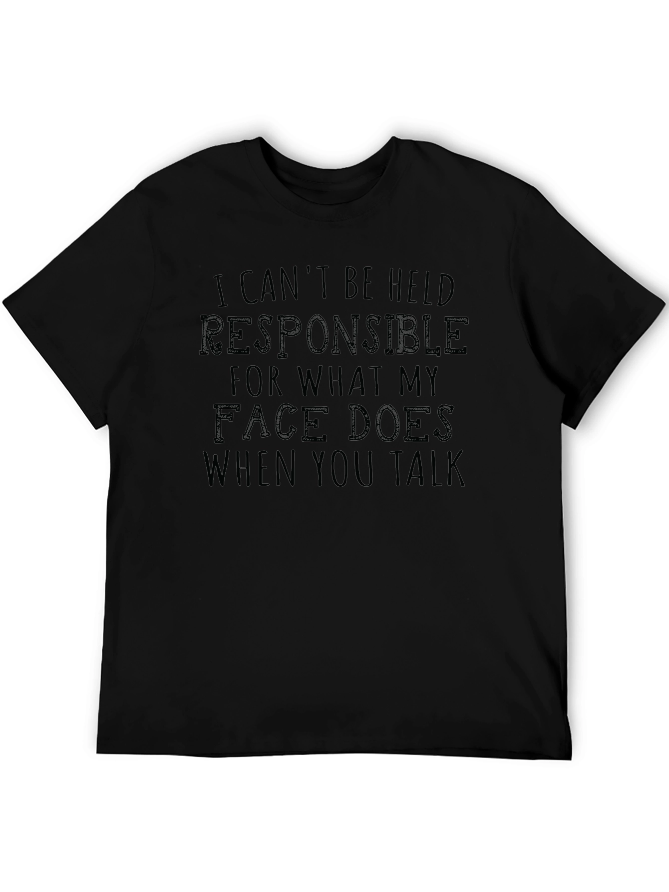 Funny Sarcastic Graphic T-Shirt - Face Reaction Tee