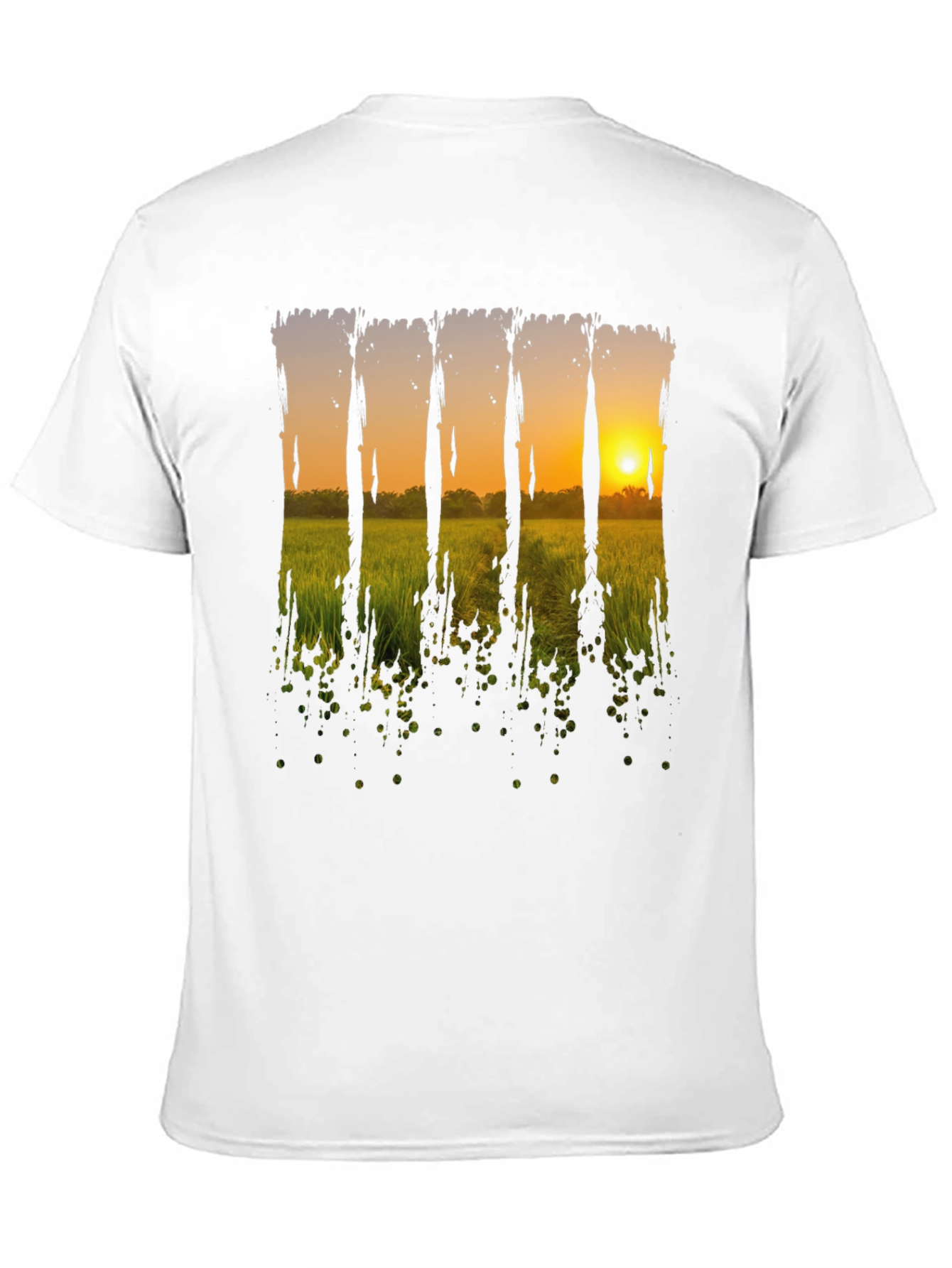 Sunset Field Graphic Tee - Black