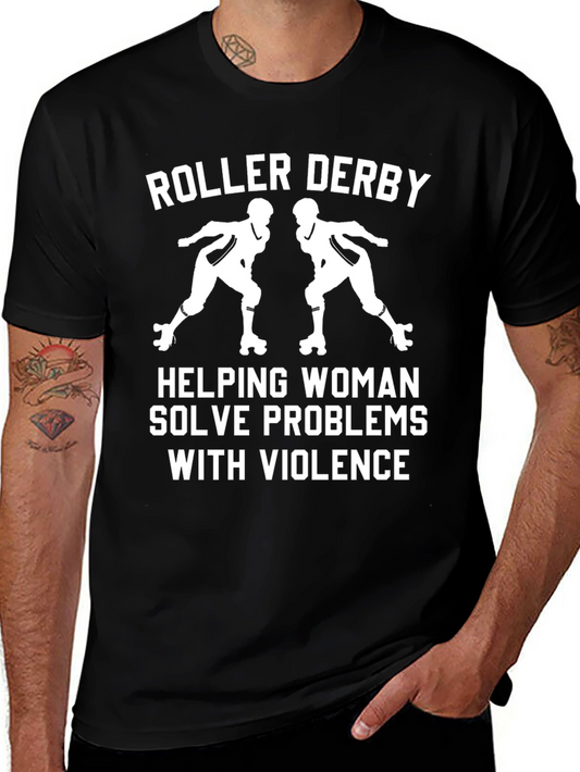 Roller Derby Helping Woman T-Shirt