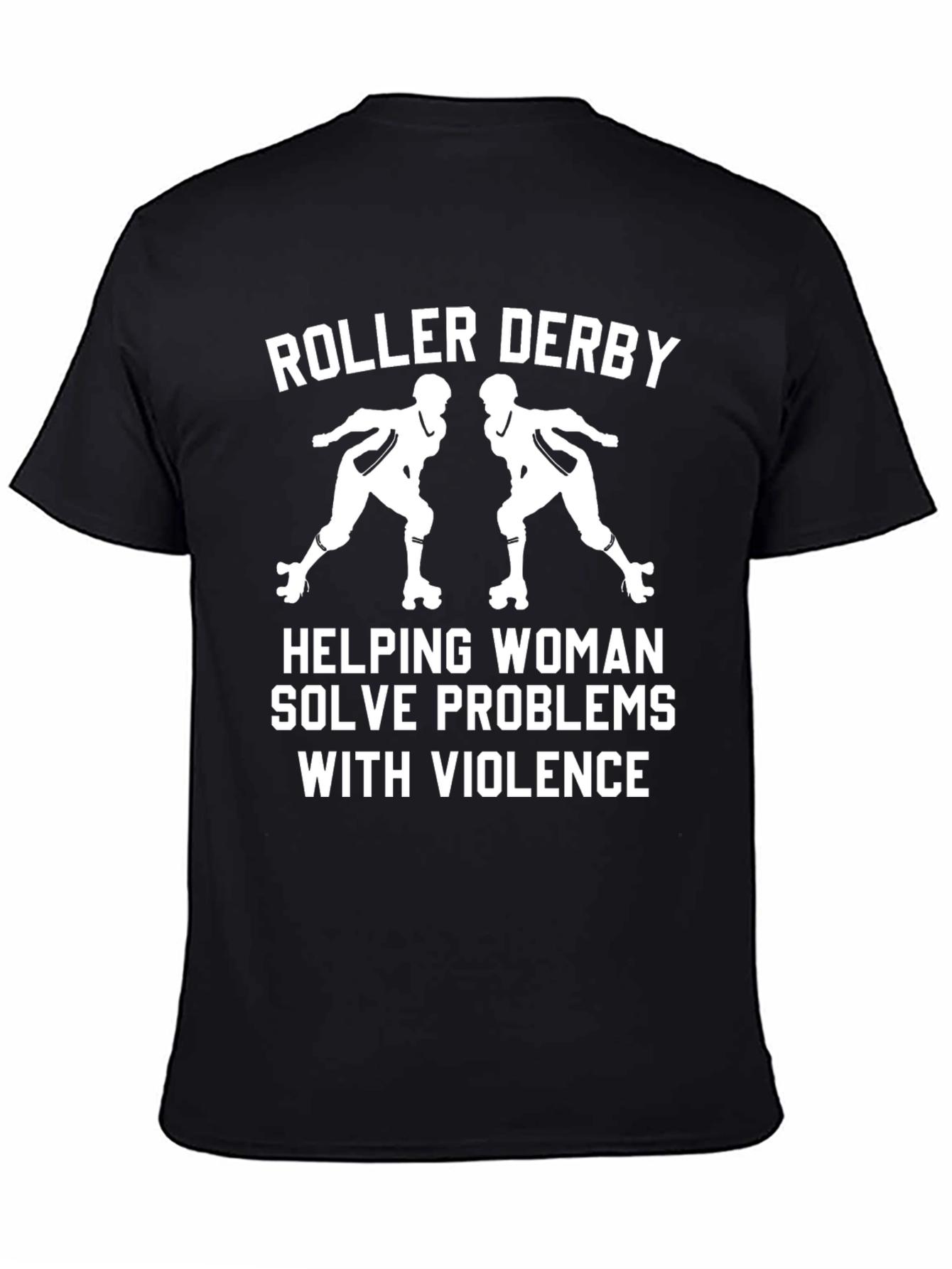 Roller Derby Helping Woman T-Shirt
