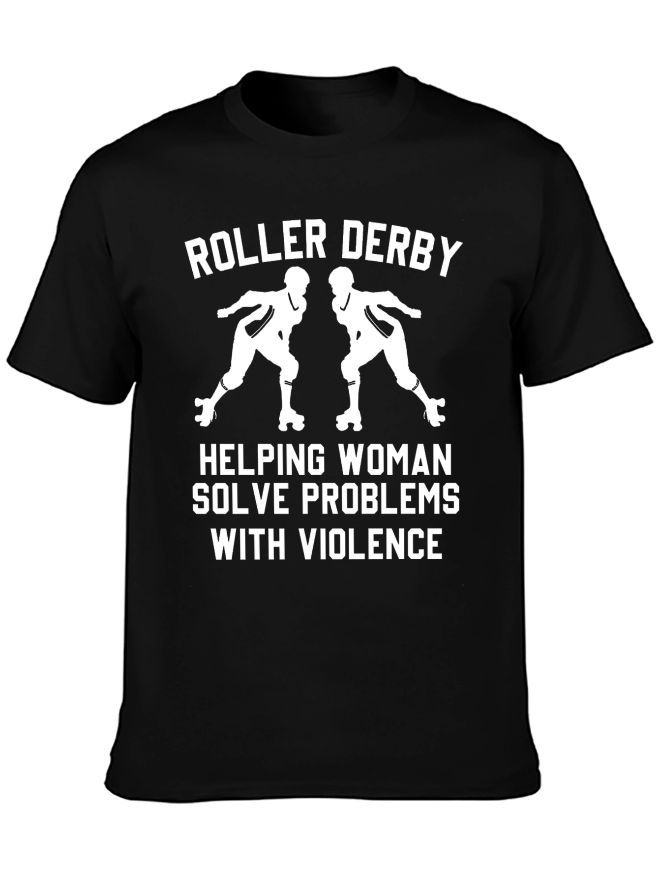 Roller Derby Helping Woman T-Shirt
