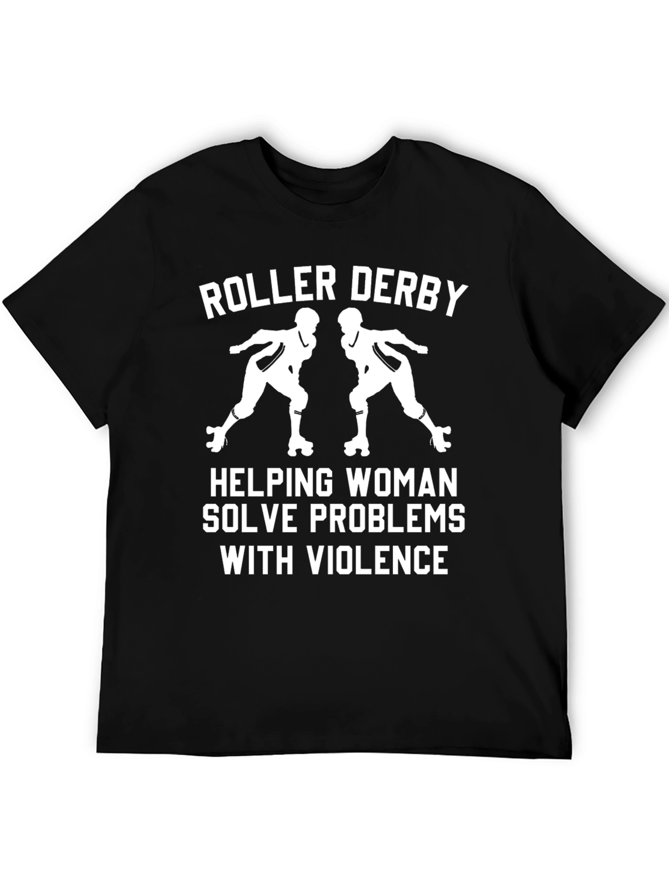 Roller Derby Helping Woman T-Shirt