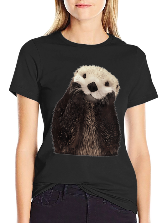Otter Graphic Tee - Novelty Animal T-Shirt