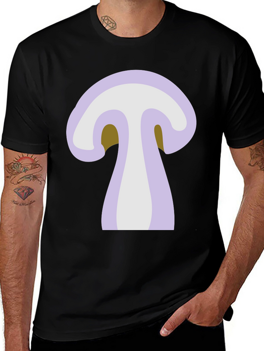 Mushroom Graphic Tee - Unisex Black T-Shirt