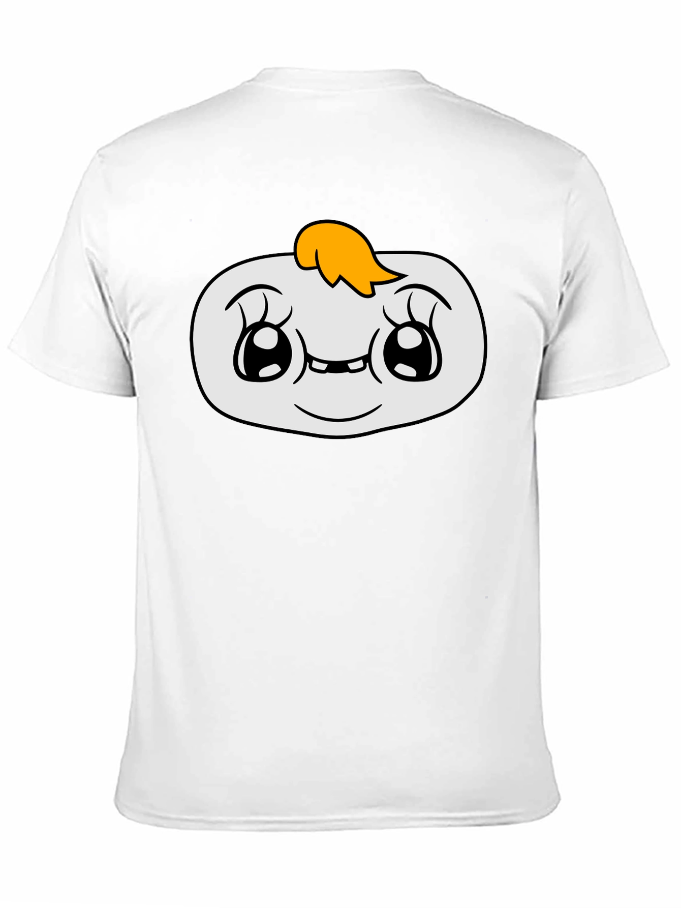 Cute Cartoon Character Graphic Black T-Shirt