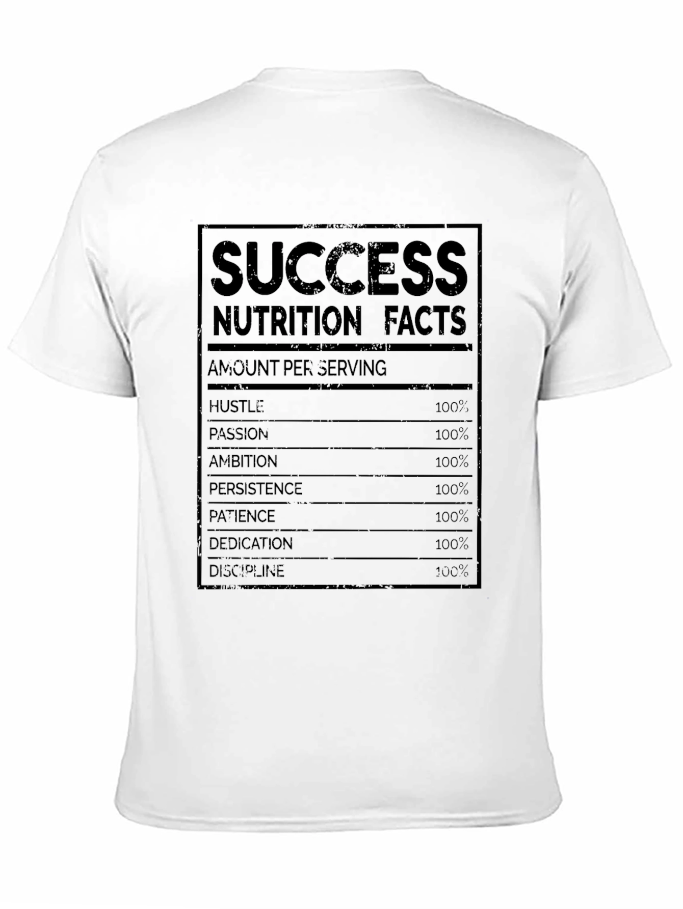 Success Nutrition Facts Graphic T-Shirt