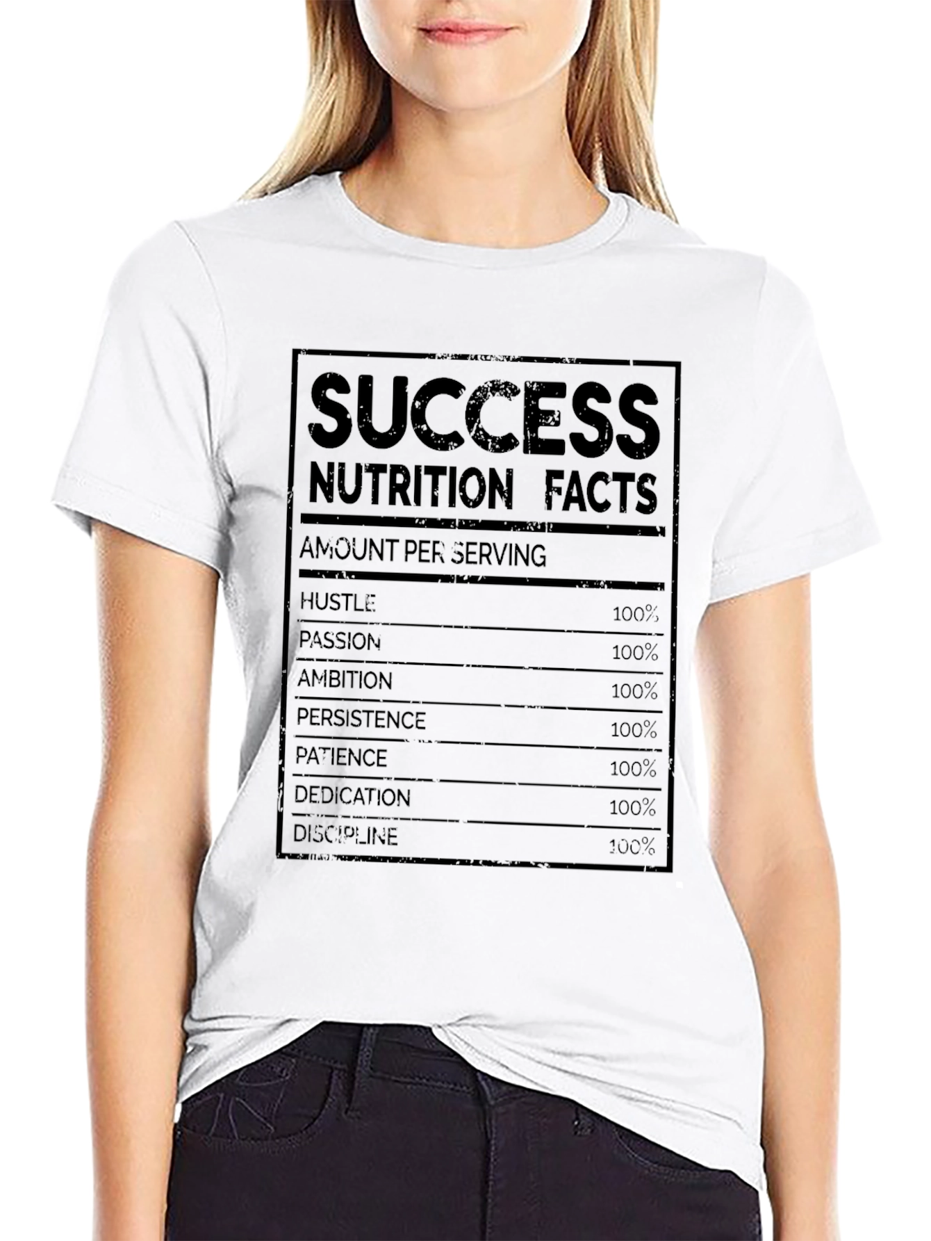 Success Nutrition Facts Graphic T-Shirt